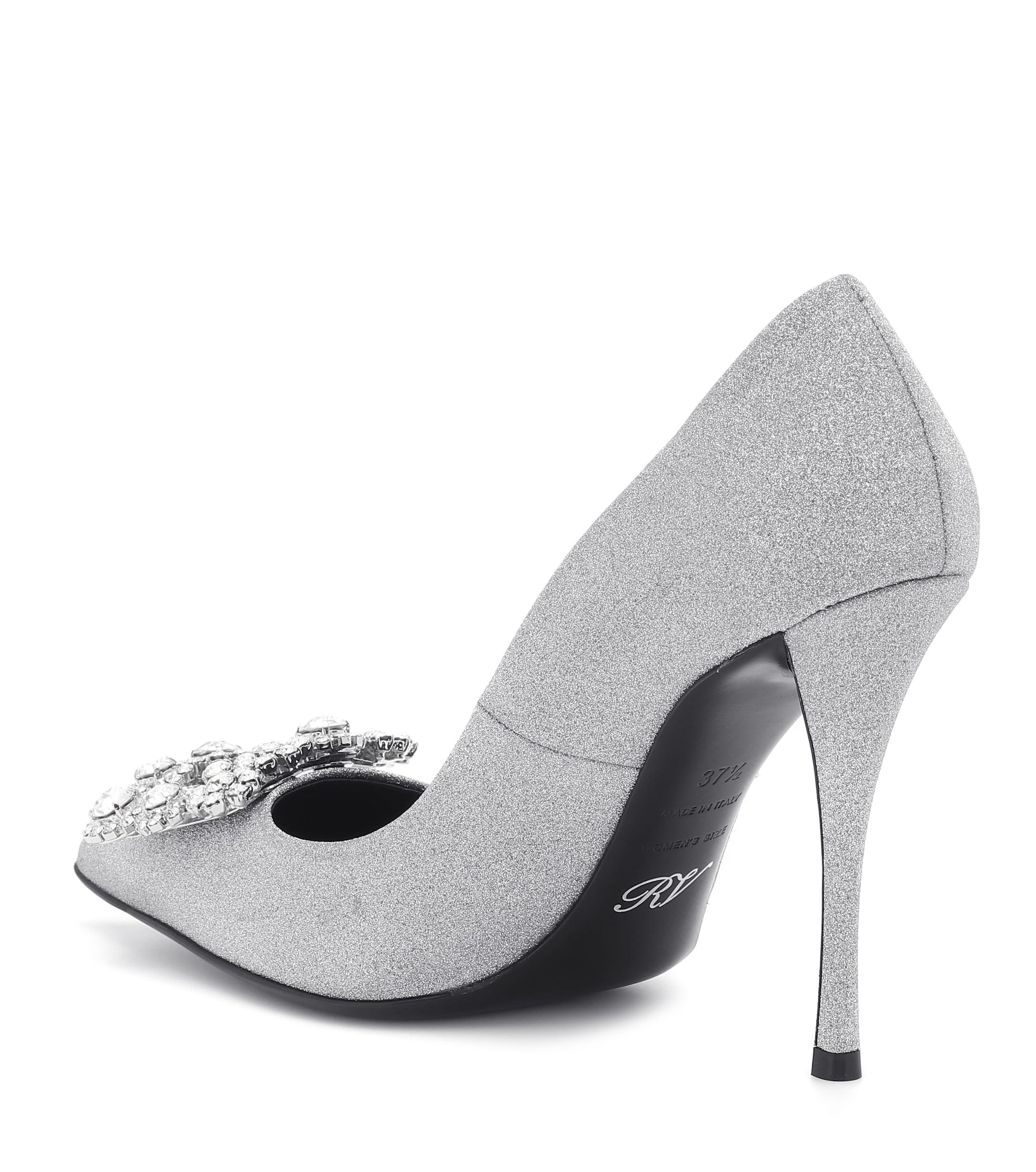 flower strass roger vivier