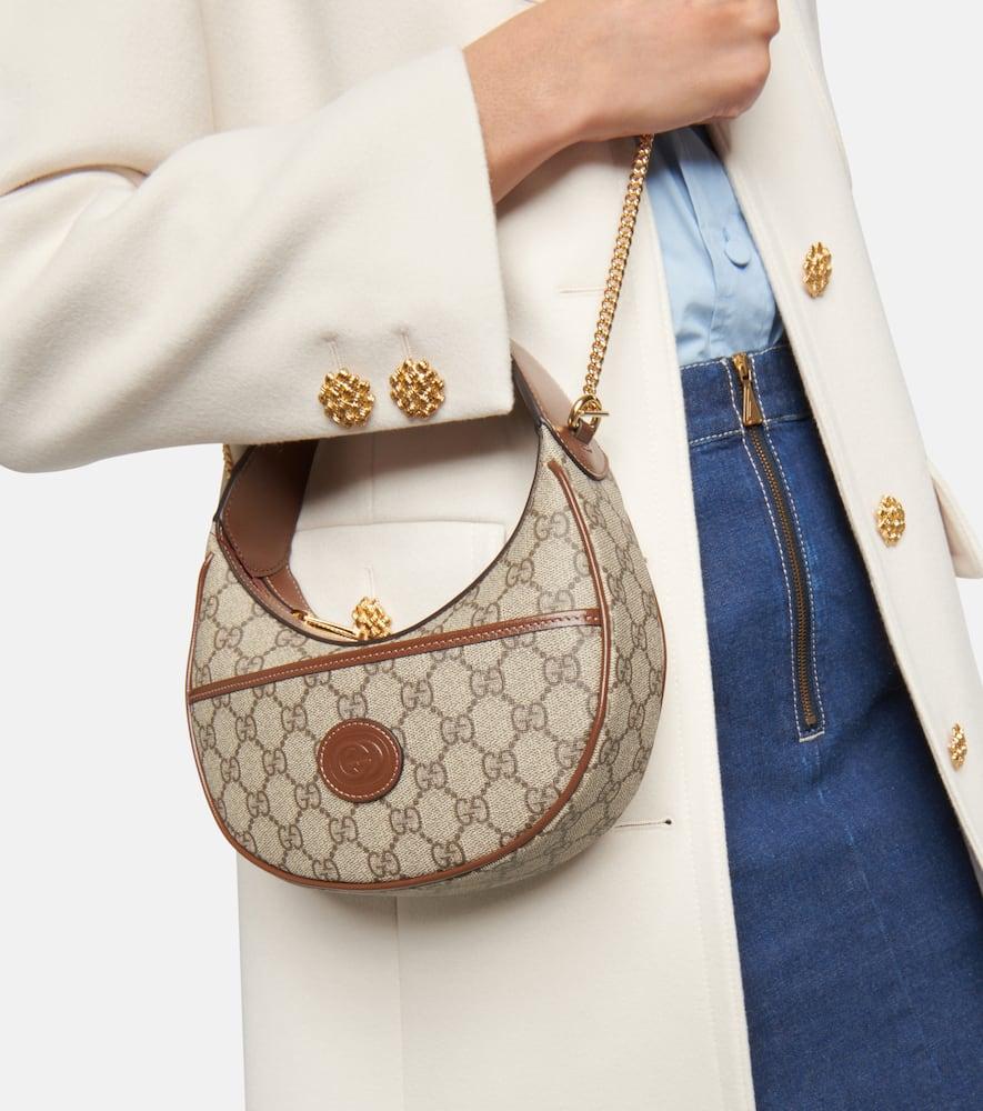 Halbmond Gucci Runde Tasche Gucci, GG Marmont, Rund, Tasche