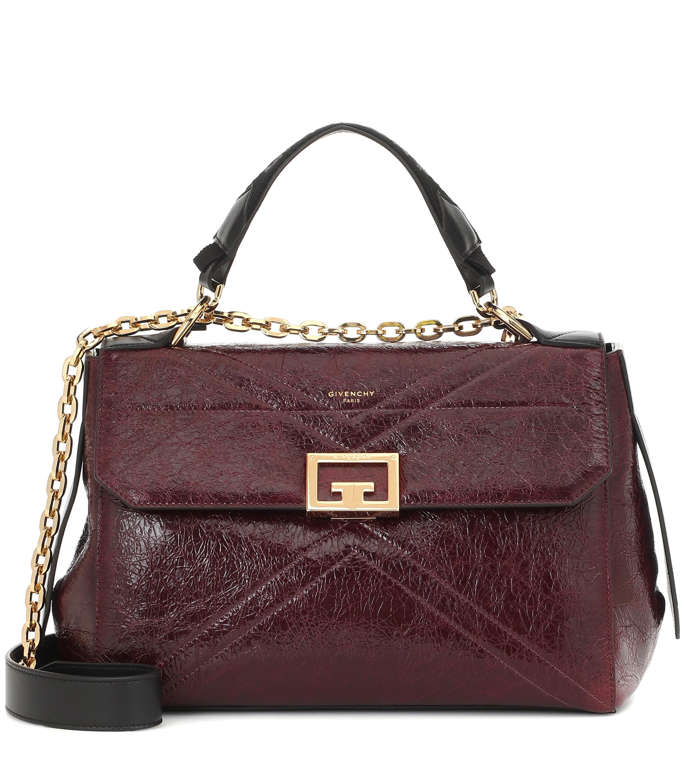 Givenchy Id Medium Leather Shoulder Bag in Purple - Lyst
