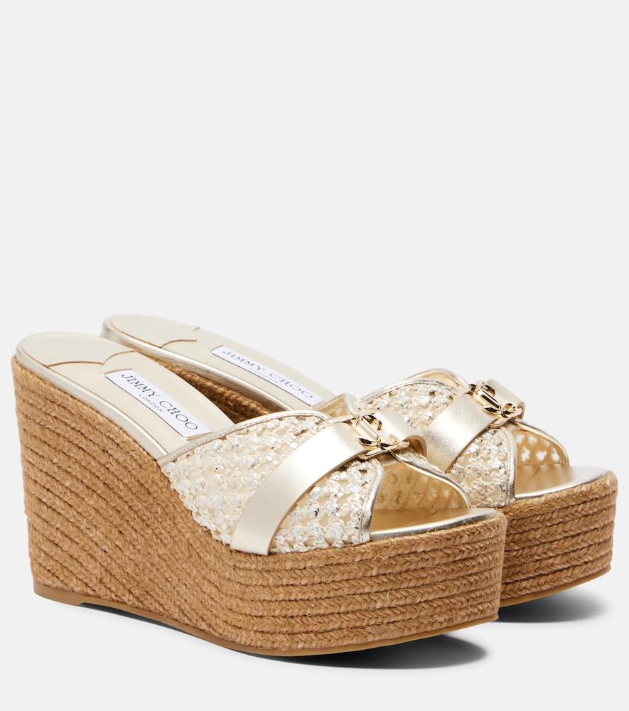 Jimmy Choo Wedge sandals for Women | Online Sale up to 50% off | Lyst