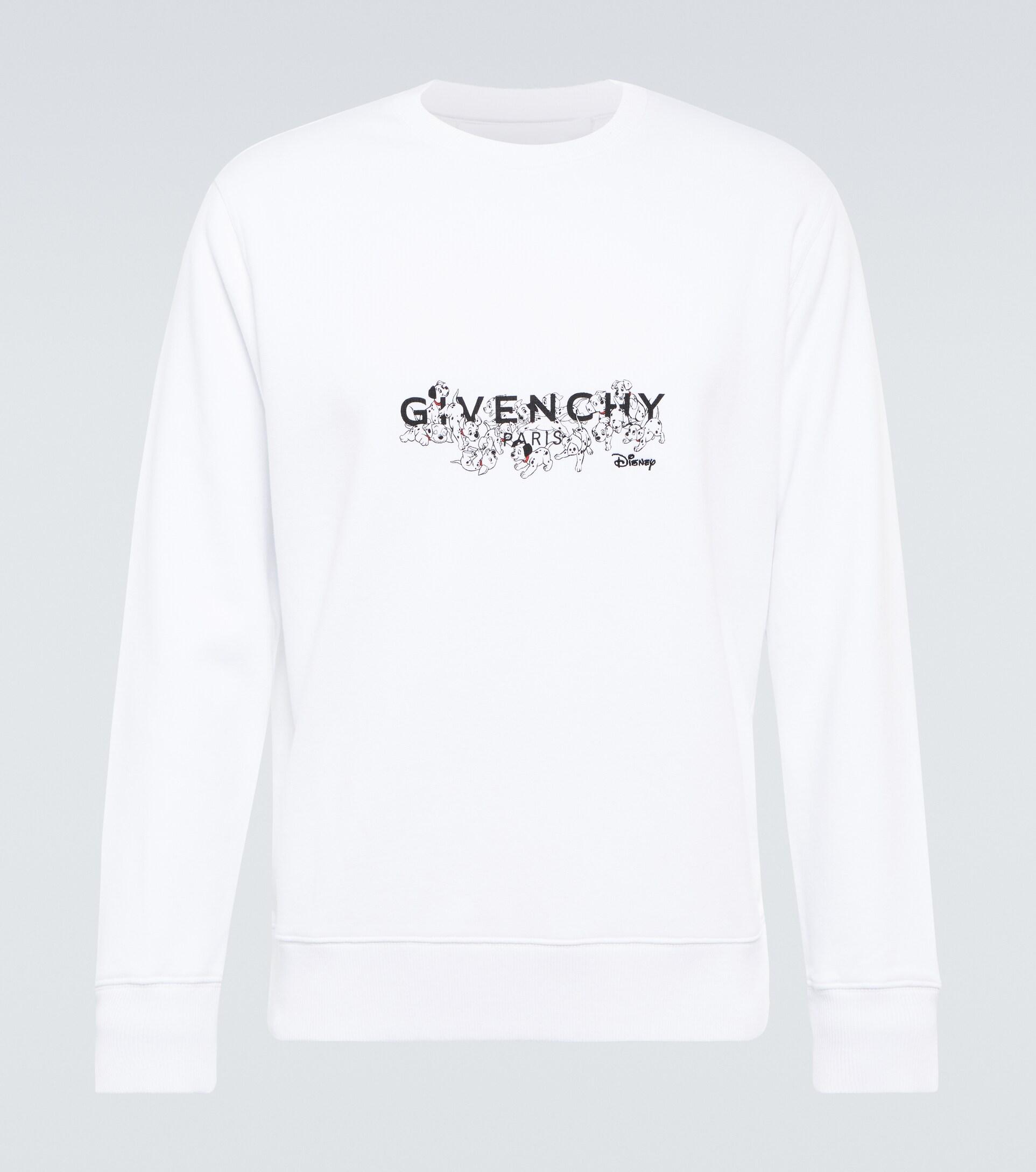 Givenchy X Disney® Logo Cotton Sweatshirt in White for Men | Lyst
