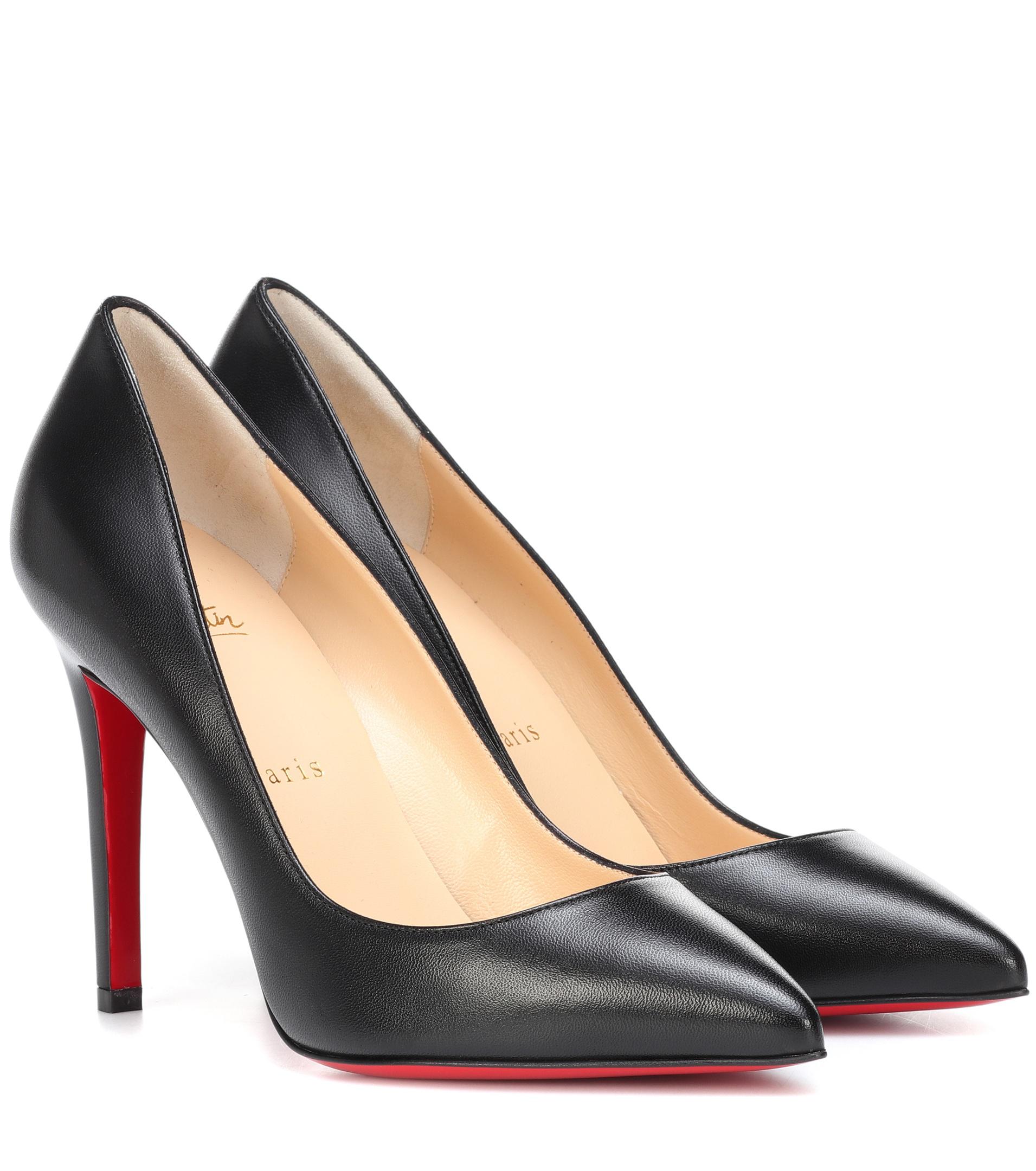 Christian Louboutin Pigalle 100 Leather Pumps in Black - Save 24% - Lyst