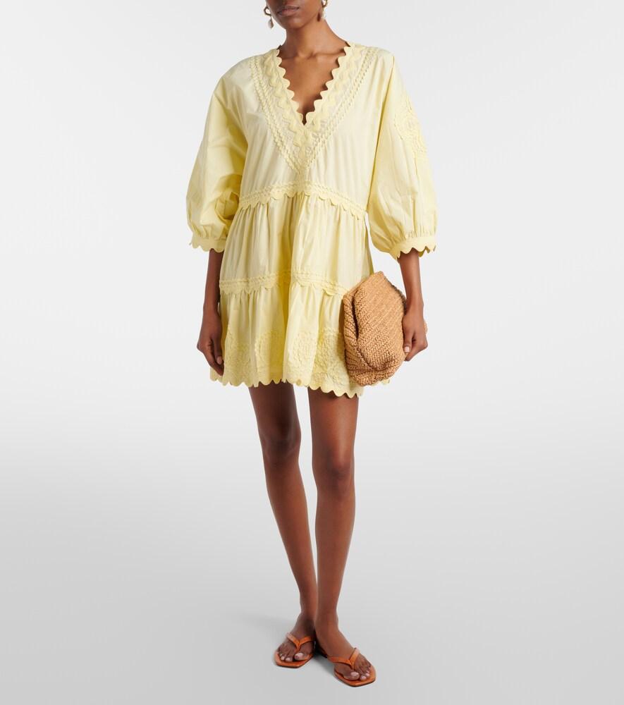 sachin and babi light blue dress Pink Grapefruit Poplin V-Neck Midi Dress main image 0