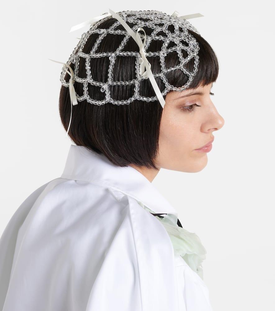 Simone Rocha Bridal Crystal-embellished Veil in White | Lyst