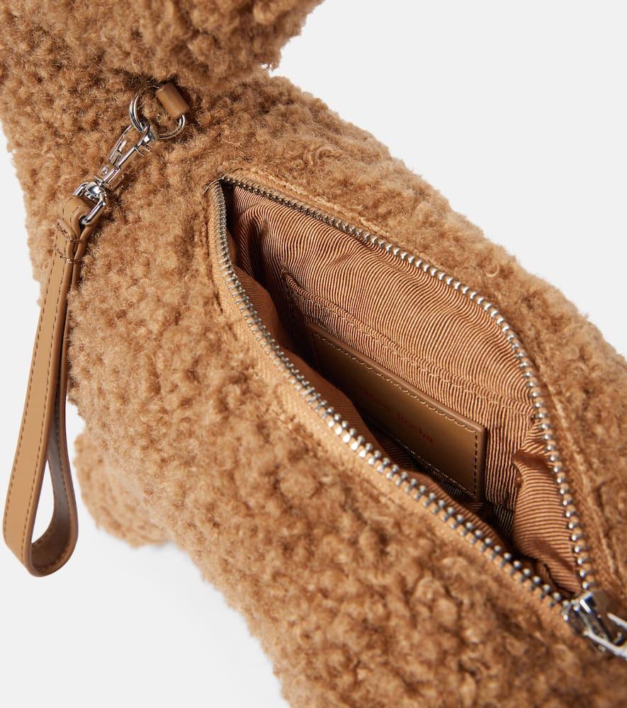 Clutch Purse Teddy Fleece Clutch Simone Rocha Creature Teddy