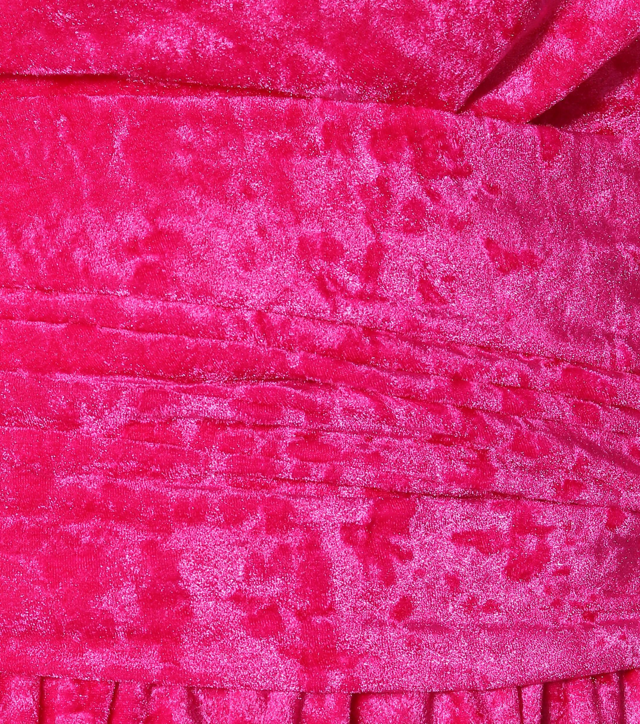 Balenciaga Crushed-velvet Turtleneck Jumpsuit in Pink | Lyst