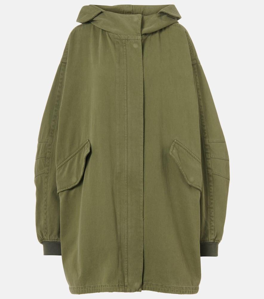 ブルゾン 25ss THE ROW Kemet cotton parka 956W3954KKG Kemet Jacket Green in Cotton – The Row