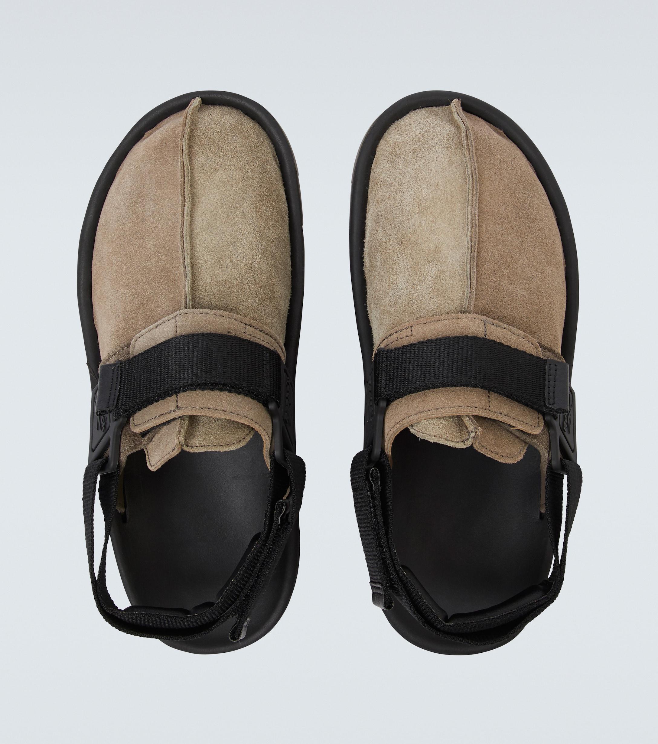 Reebok Beatnik Suede Sandals in Beige 