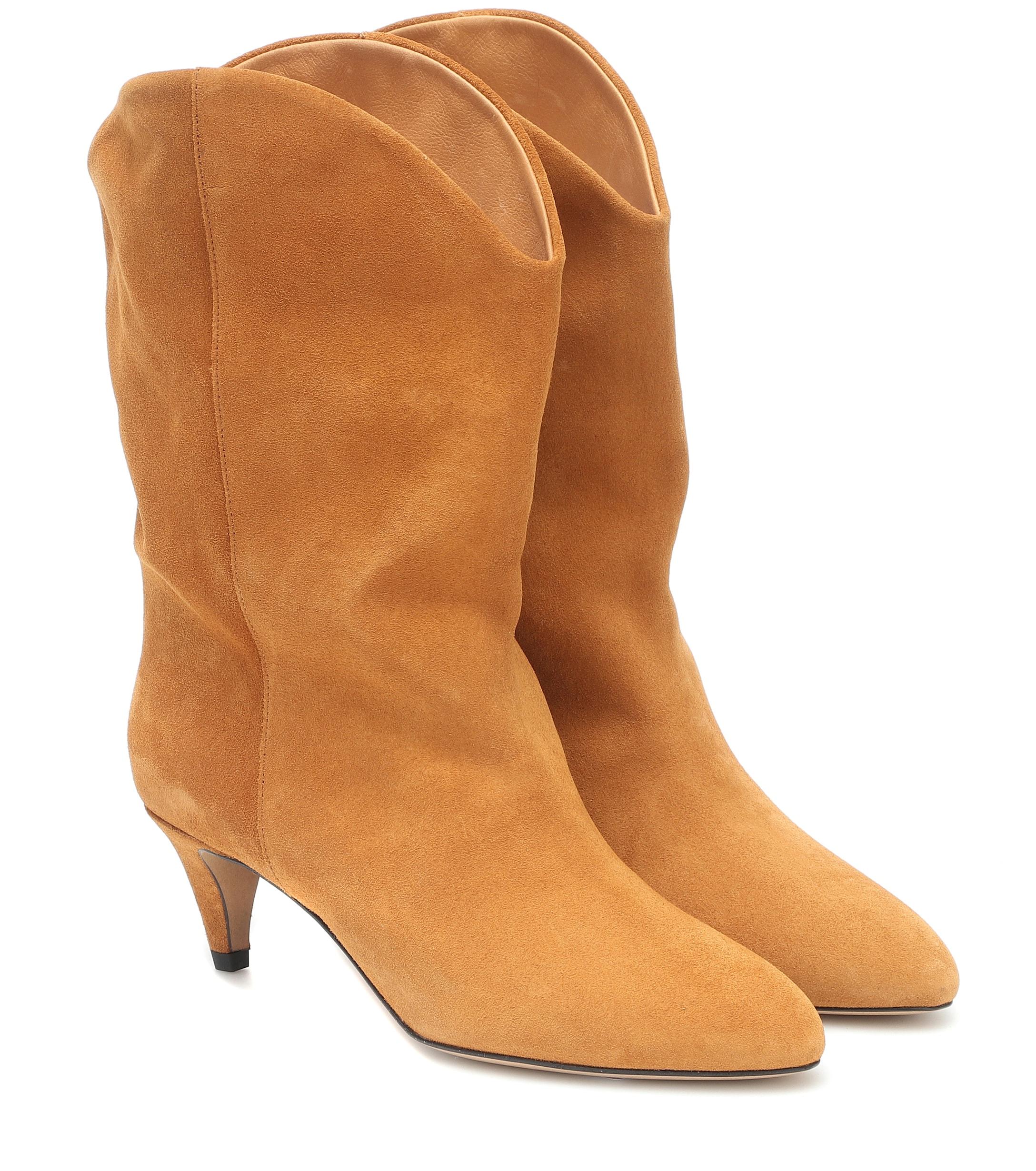 isabel marant suede boots