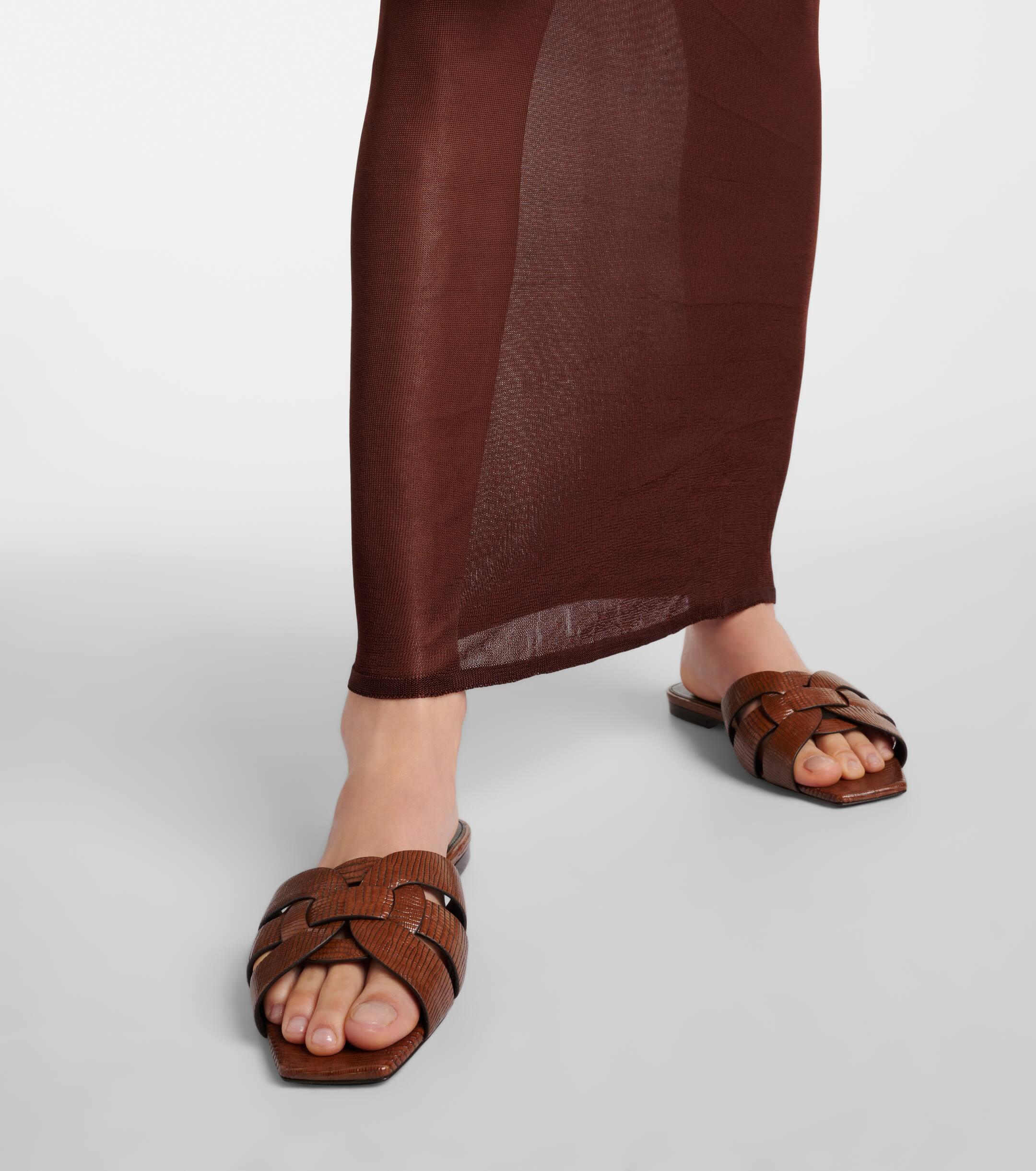 Saint laurent leather sandals new arrivals