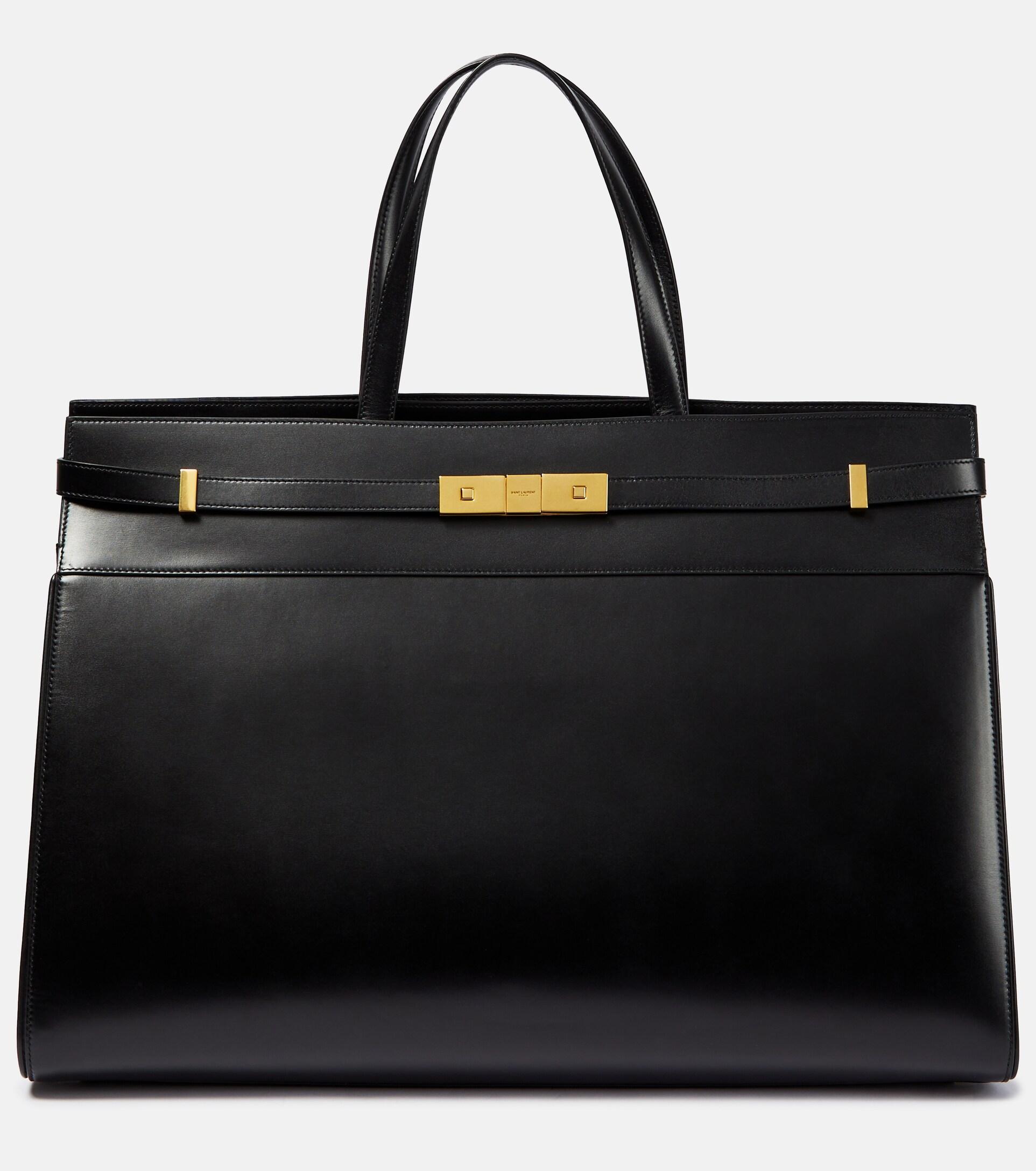 Saint Laurent Bag, Black Leather Large Manhattan Shopper Tote