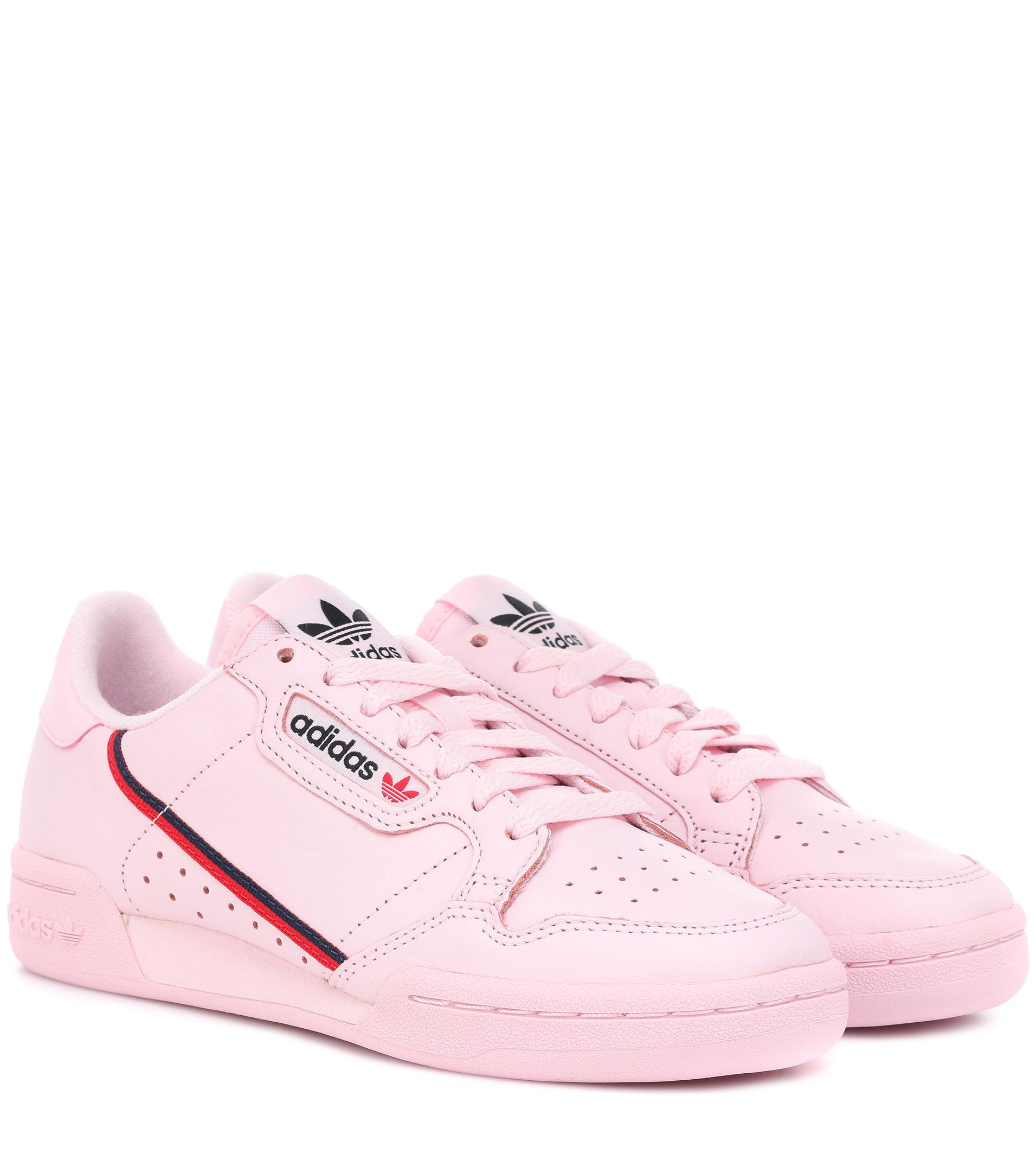 adidas Originals Continental 80 Leather Sneakers in Pink - Lyst