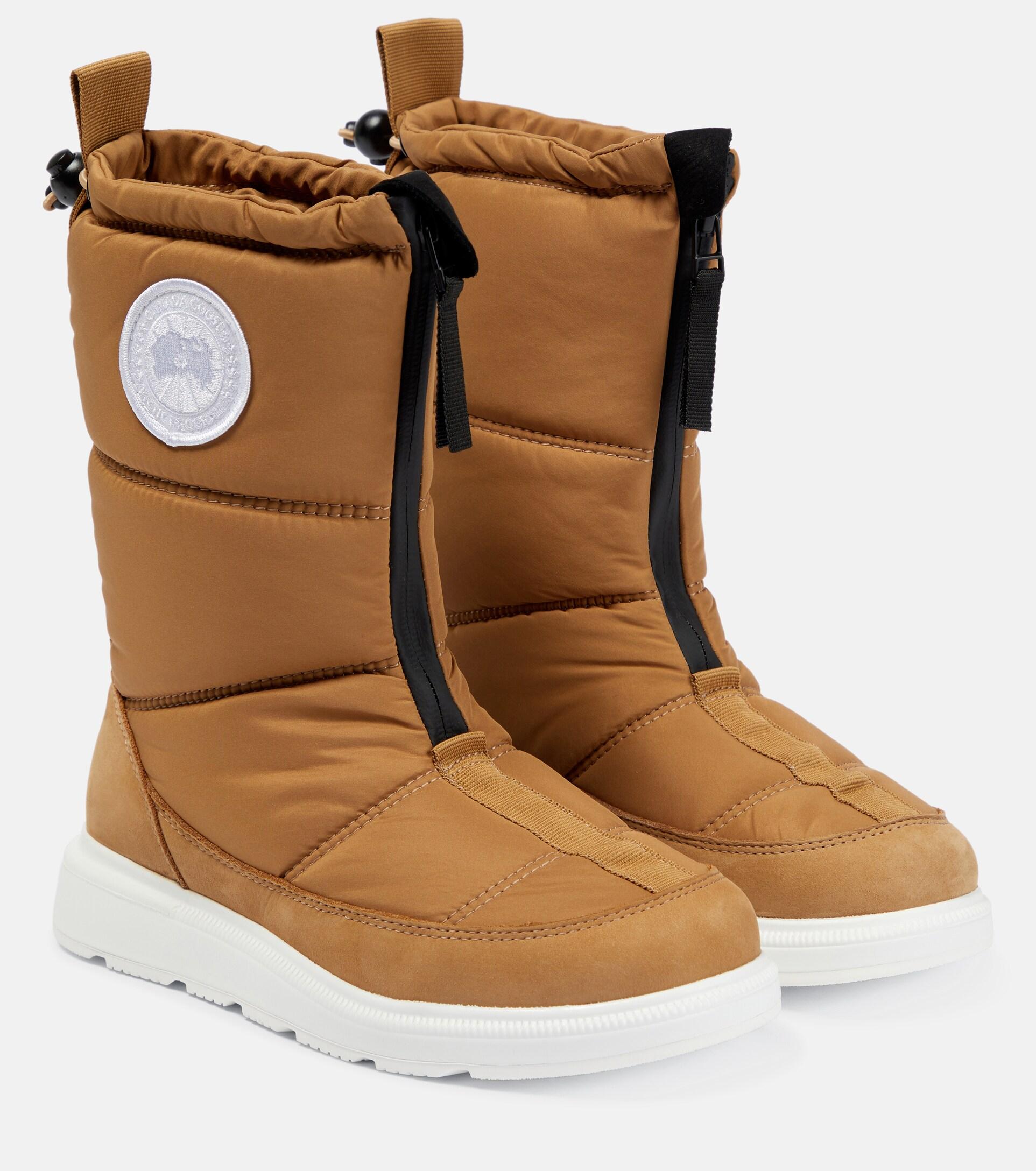 Canada Goose Cypress Fold-down Puffer Boots in Brown | Lyst