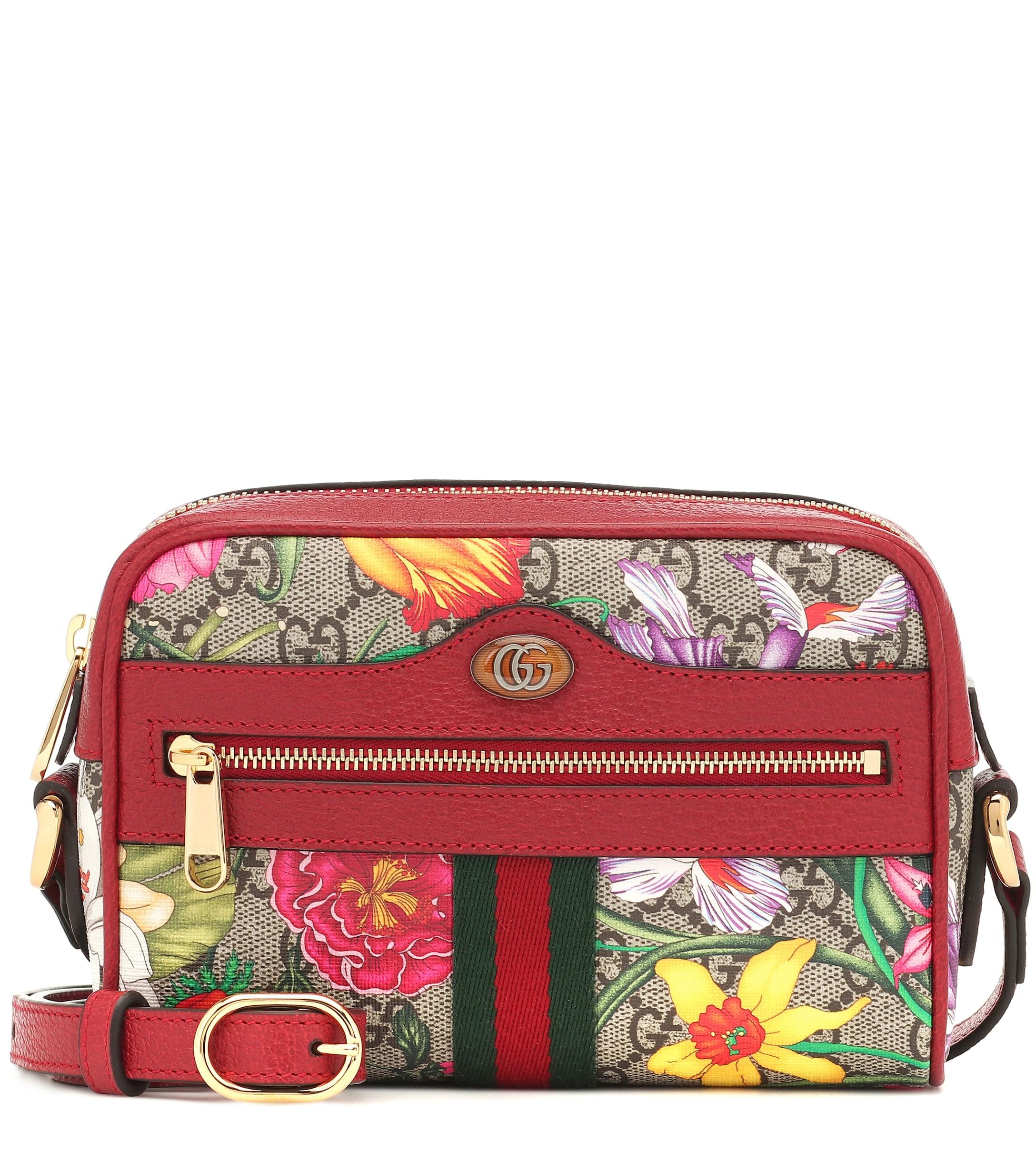 gucci flora small crossbody bolsa