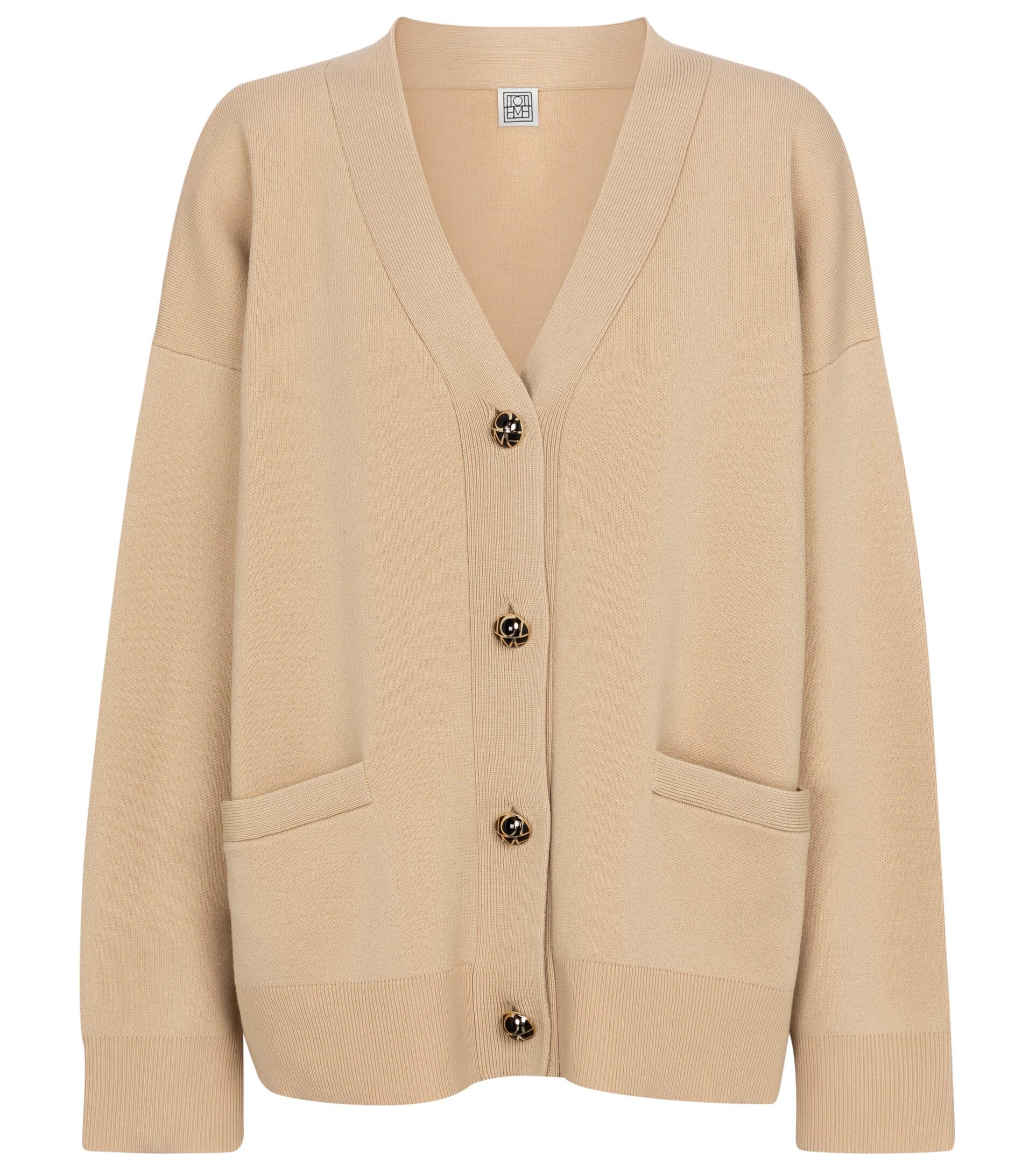 Totême fine knit cardigan - Orange