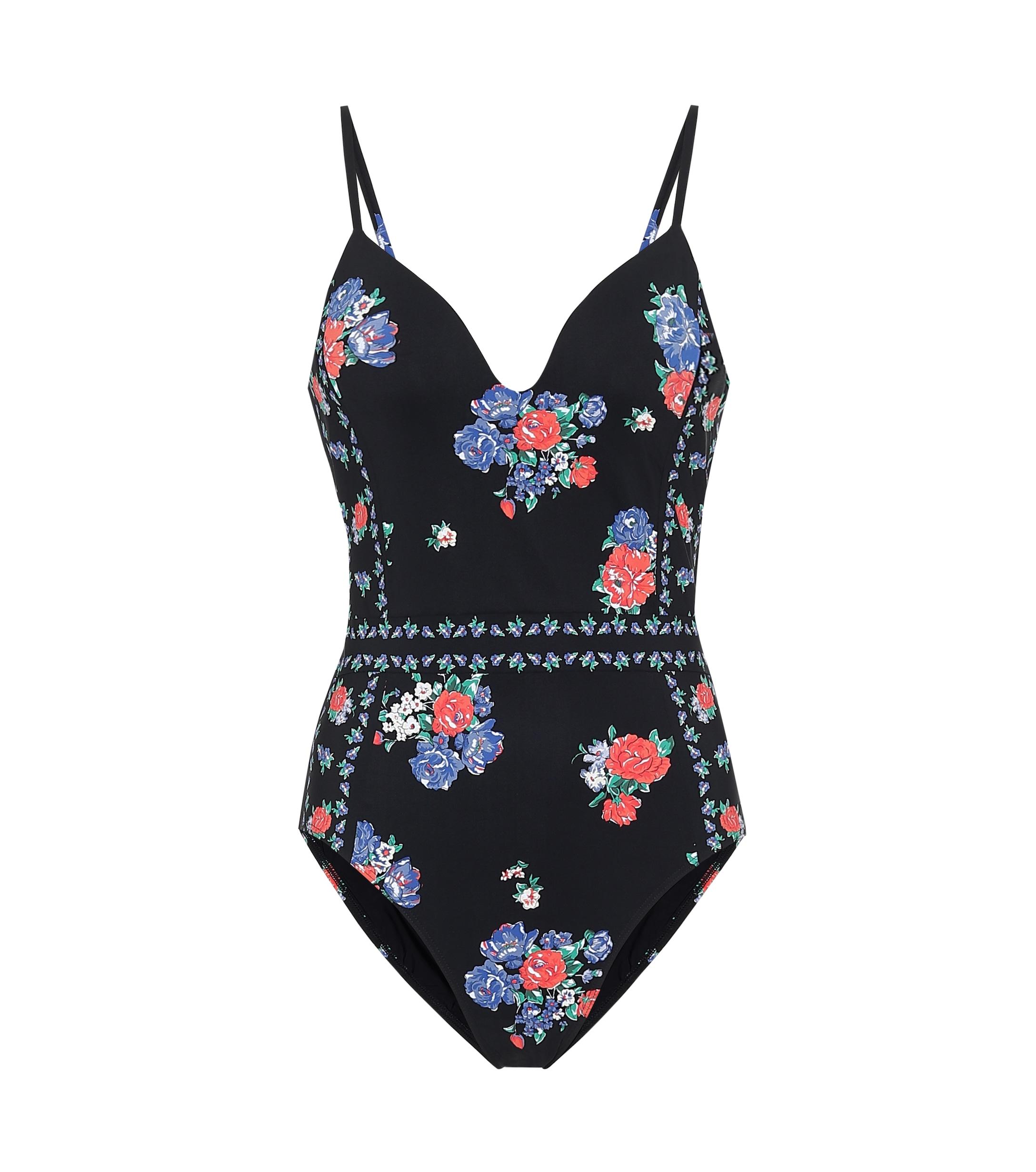 Tory Burch Floral Onepiece Swimsuit - Lyst