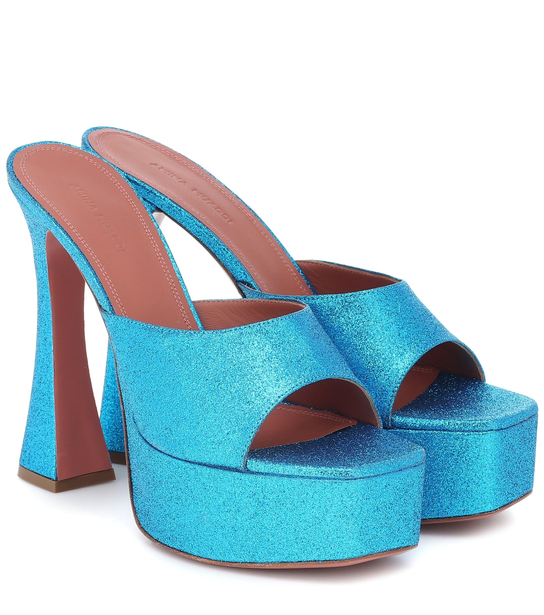 dalida satin platform mules