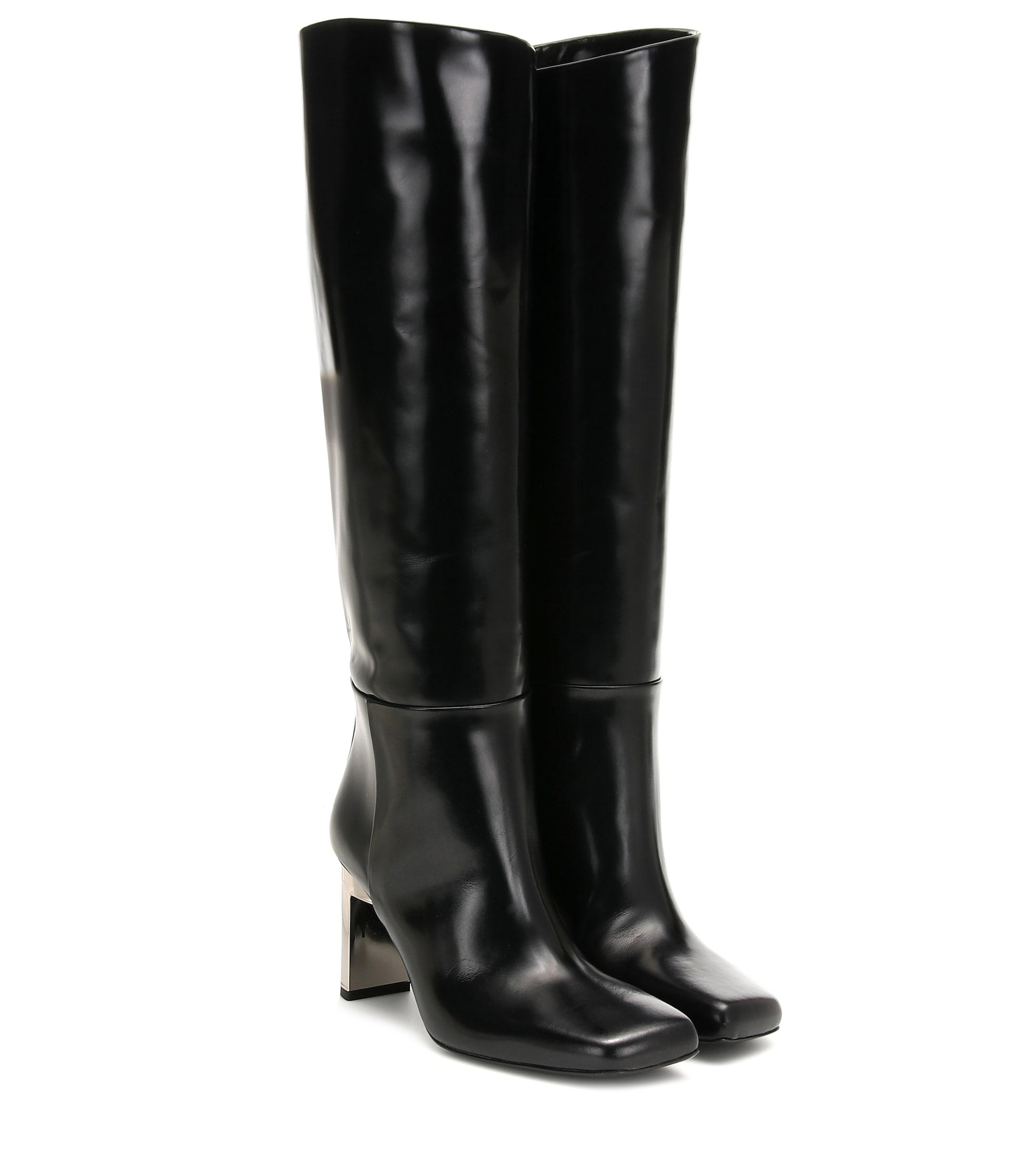 1017 ALYX 9SM Leather Knee-high Boots in Black - Lyst