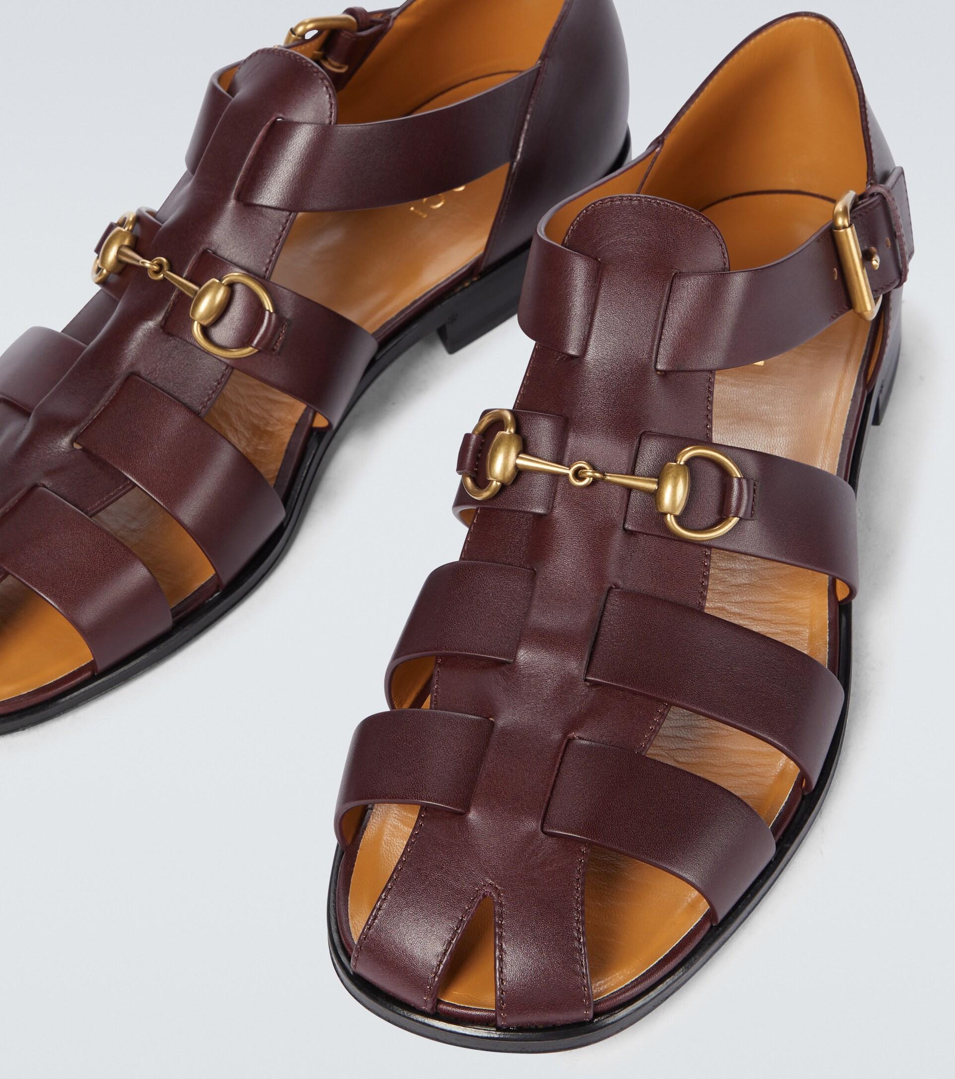 Gucci horsebit store leather slides