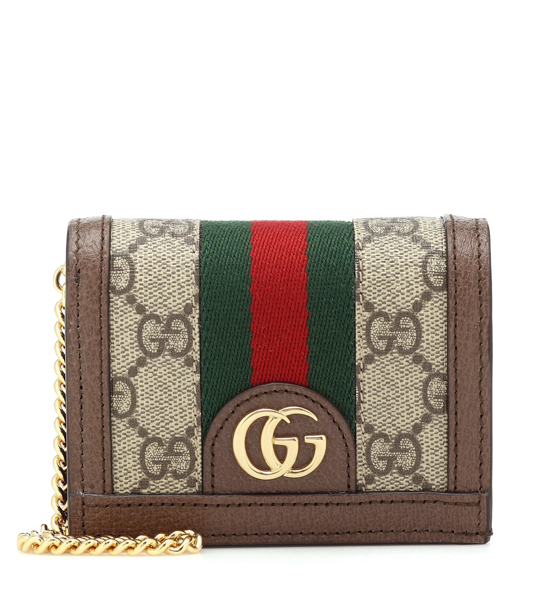 ophidia gg supreme canvas flap wallet on chain