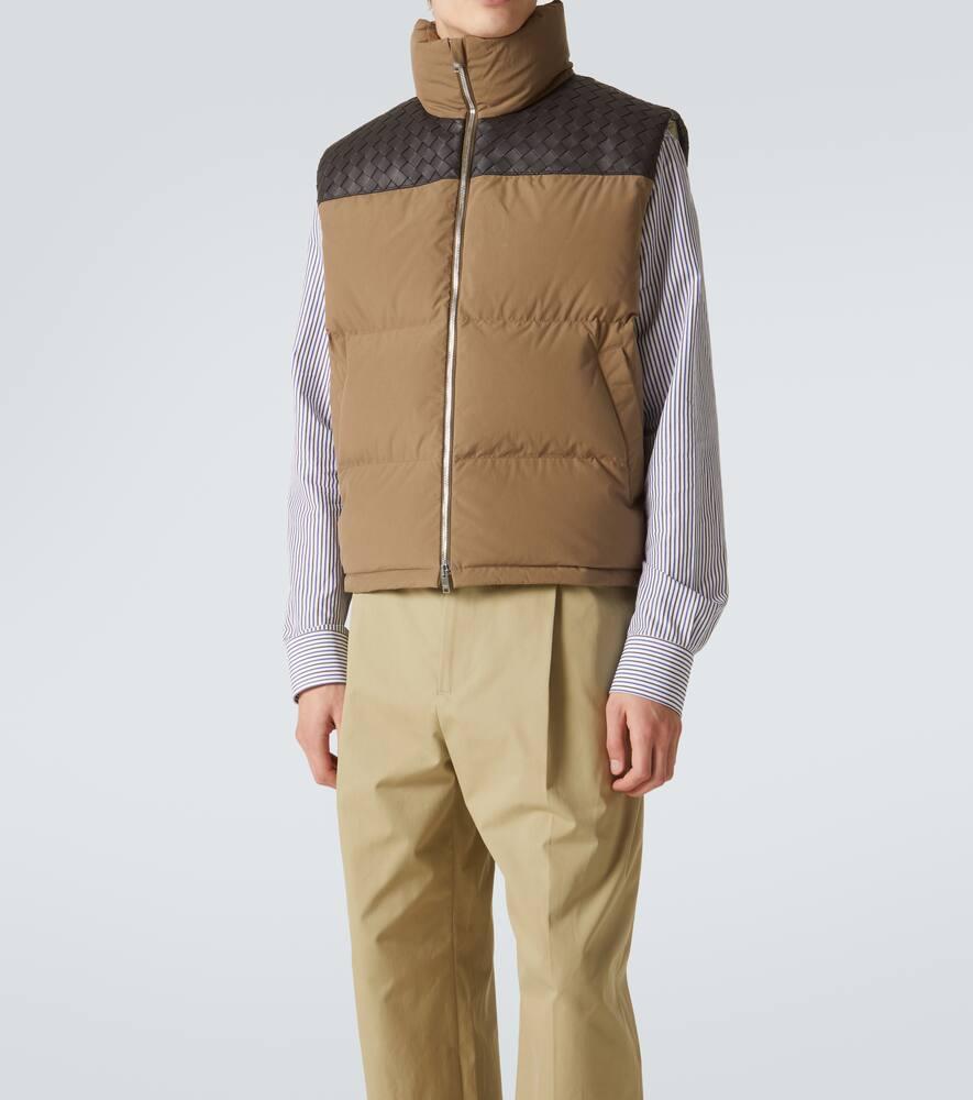 ダウンベスト Bottega Veneta Khaki Cotton Padded Vest SUMMER SALE｜BOTTEGA VENETA ボッテガヴェネタ / ナイロン100