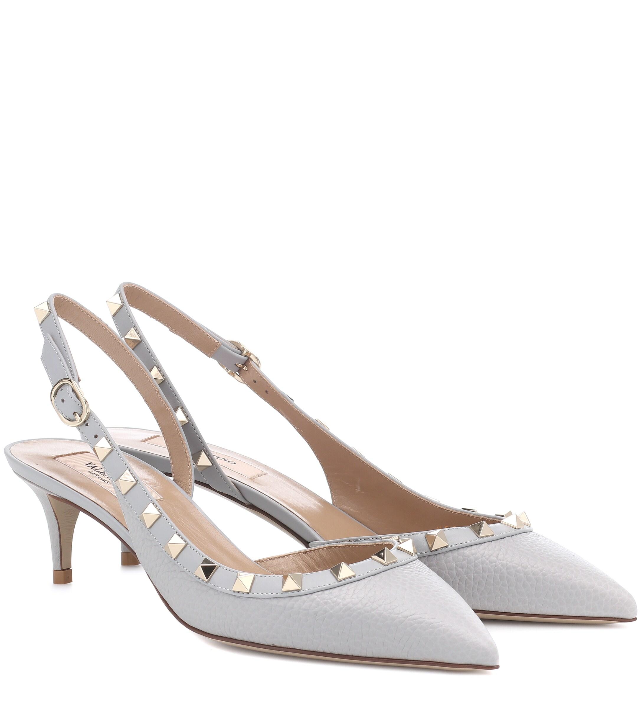 gray slingback