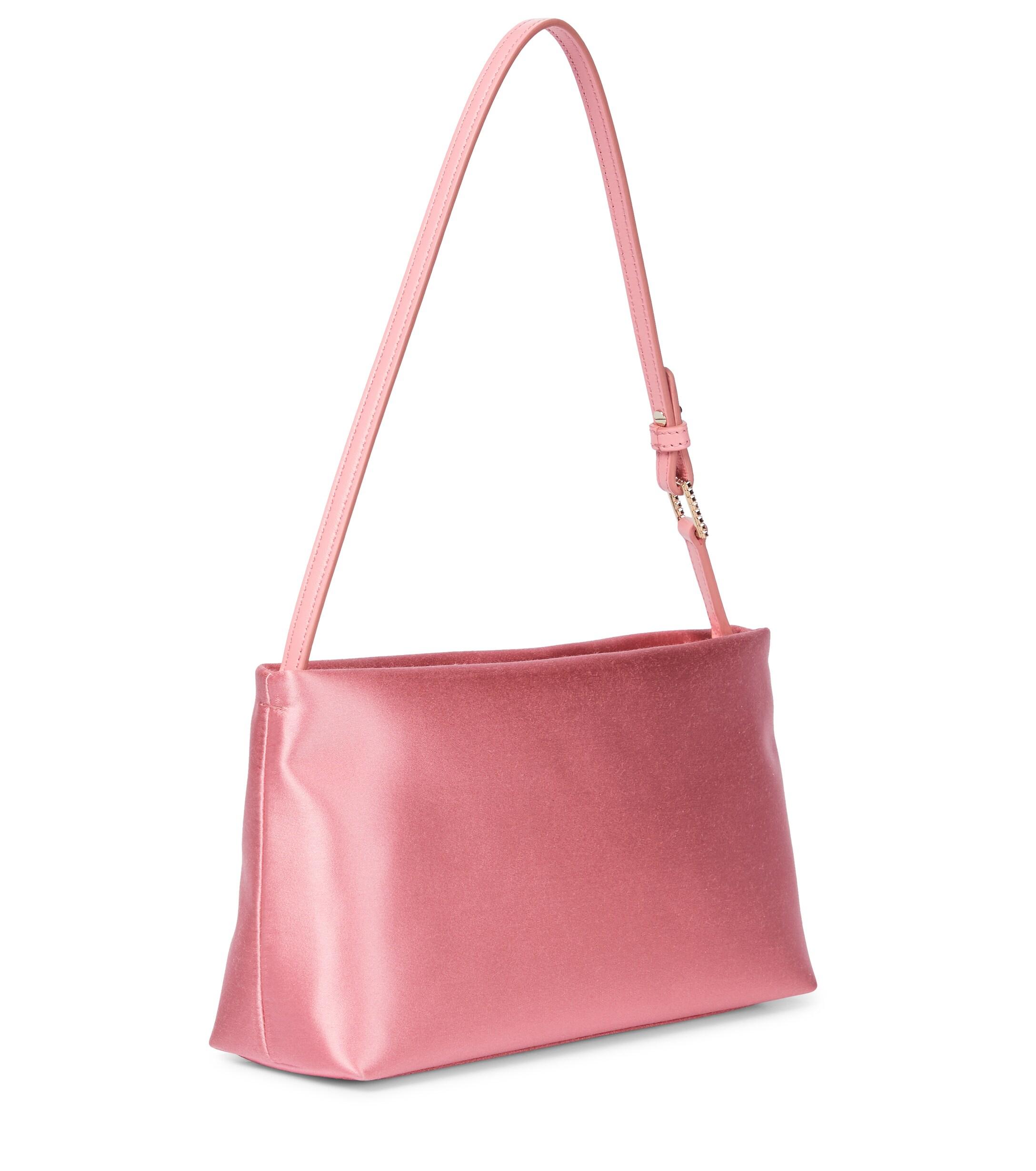 Roger Vivier Rv Nightlily Mini Satin Shoulder Bag in Pink - Lyst
