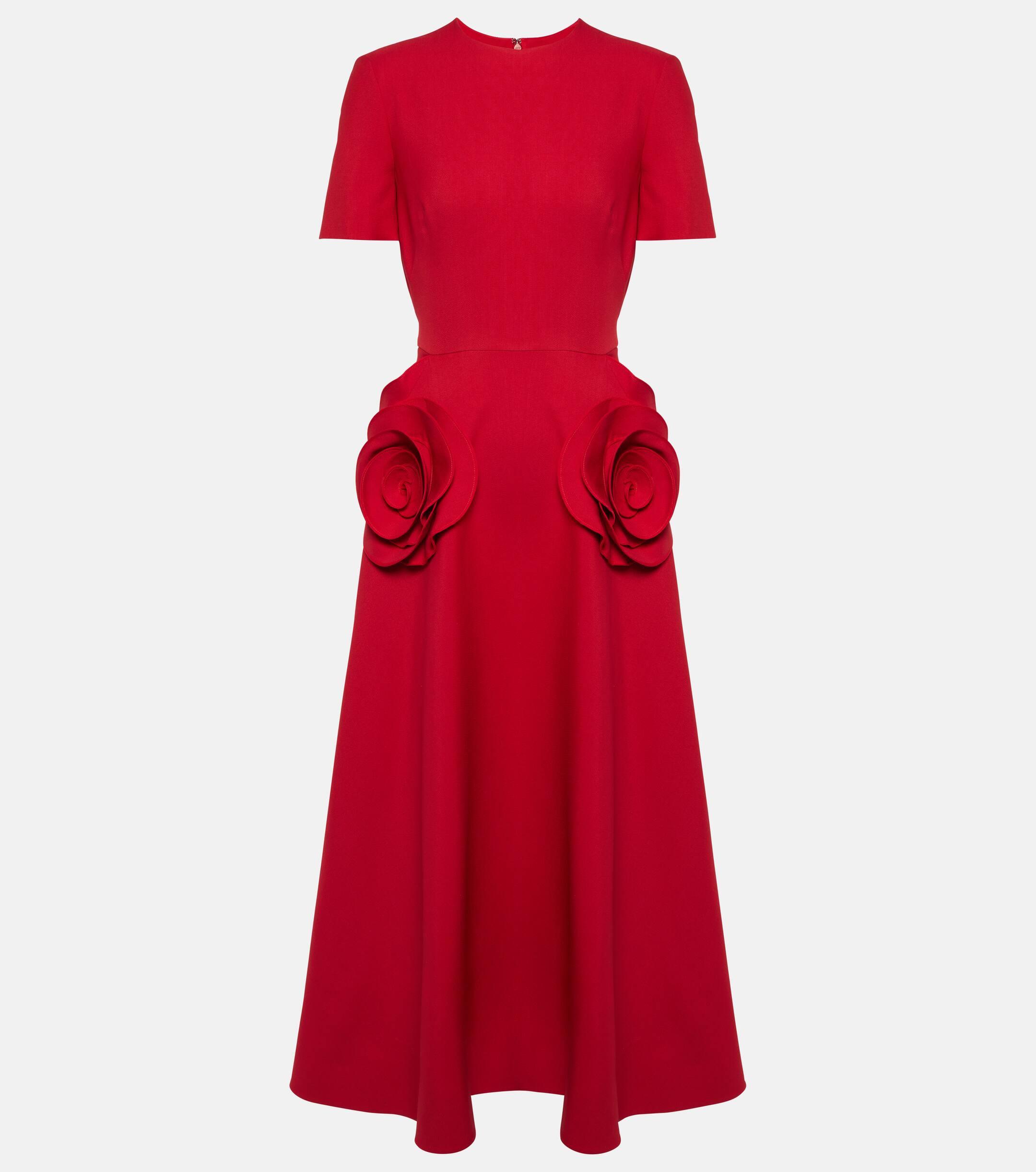 green emerald velvet dress Red Valentino Embroidered Tulle Maxi Dress – Runway Catalog main image 1