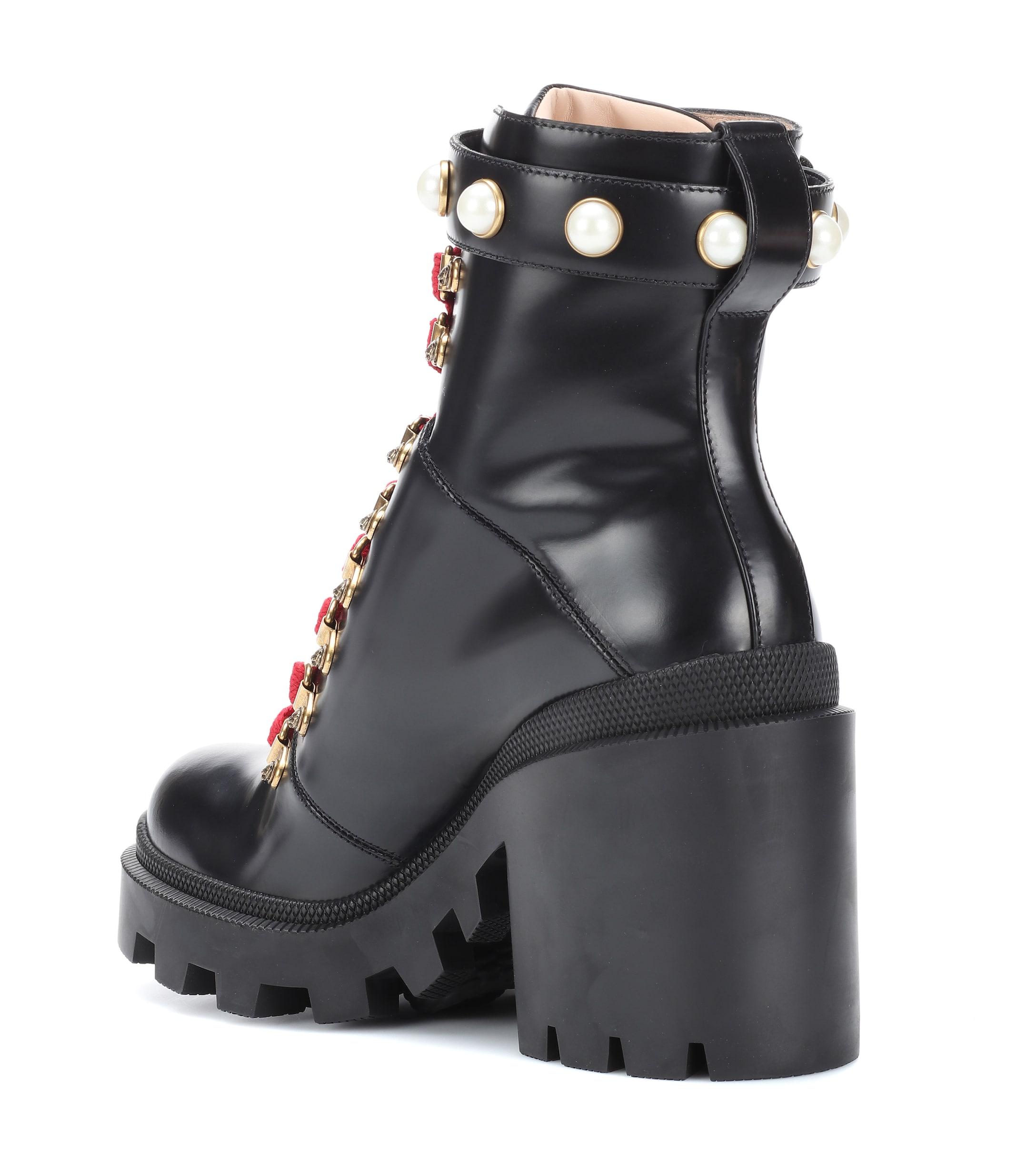 black gucci ankle boots