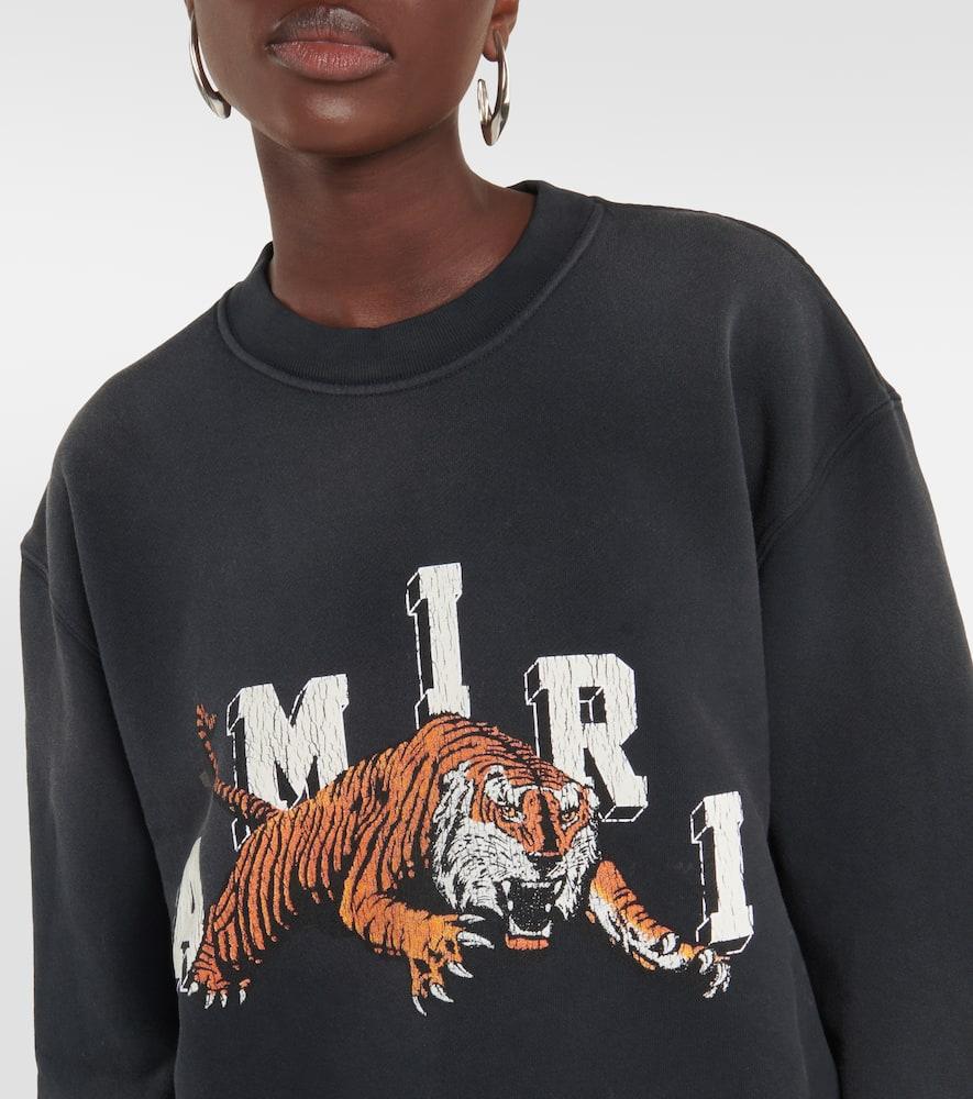 Tiger logo print jersey sweatshirt - Amiri - Women