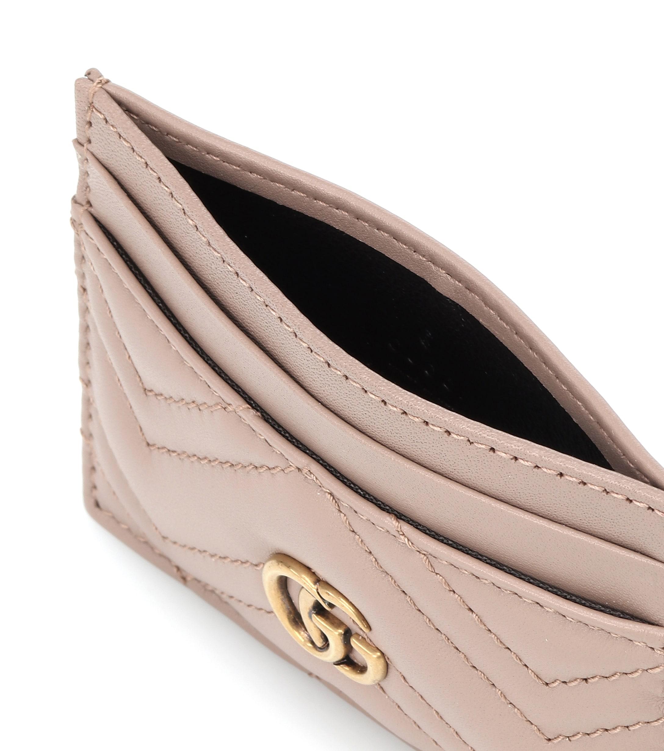 gucci marmont pink card holder