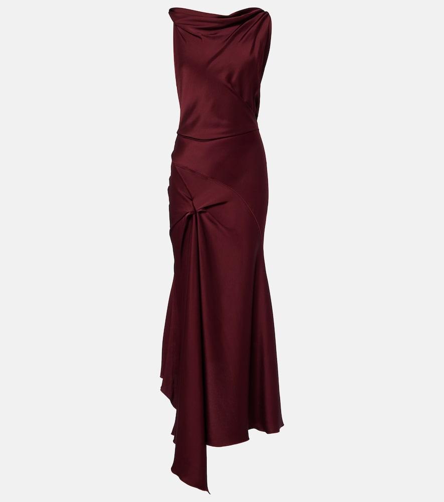 strapless open back dress High Neck Midi Dress In Black – Victoria Beckham UK