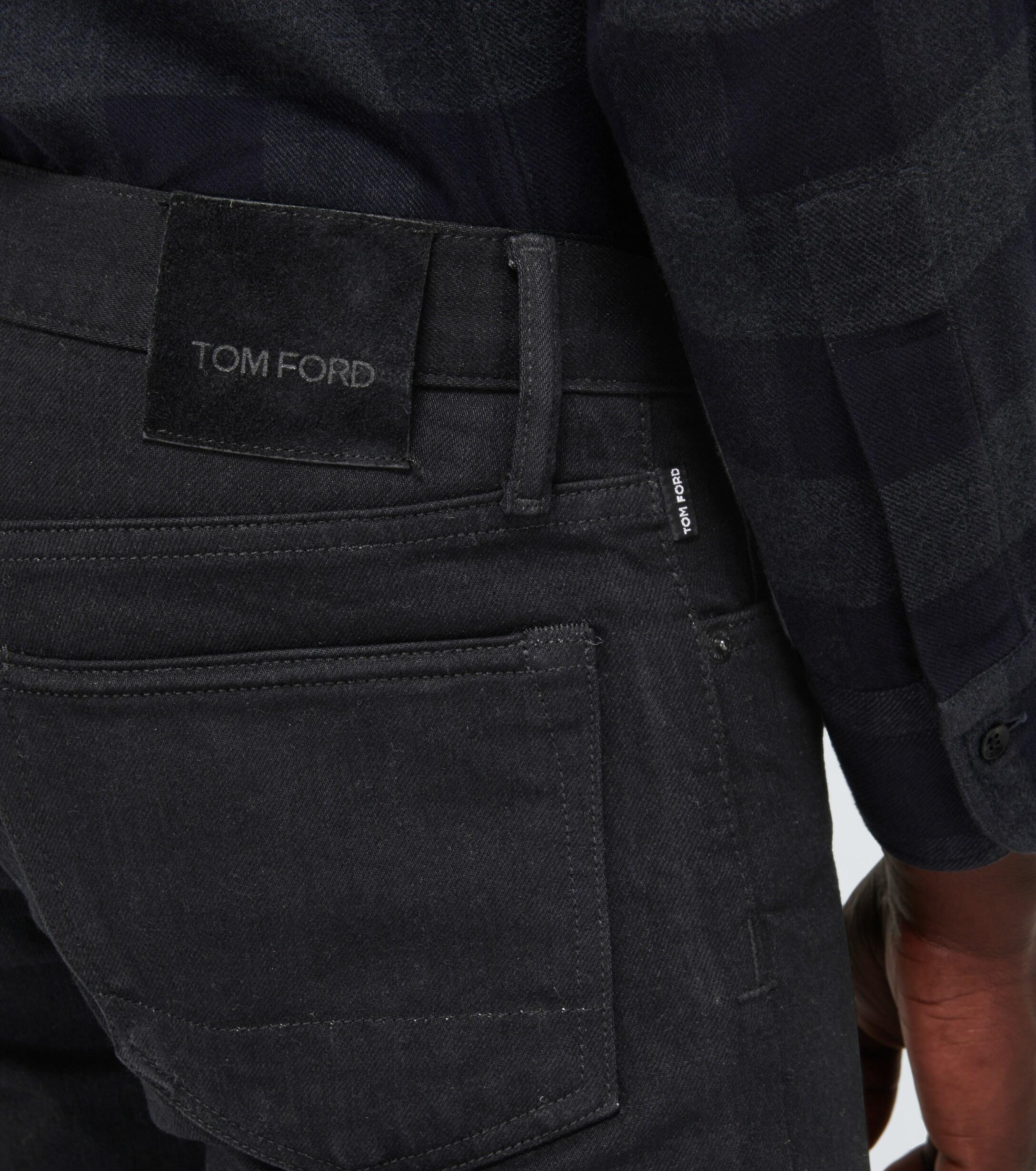 Tom Ford Denim Slim-fit Jeans in Black for Men - Lyst