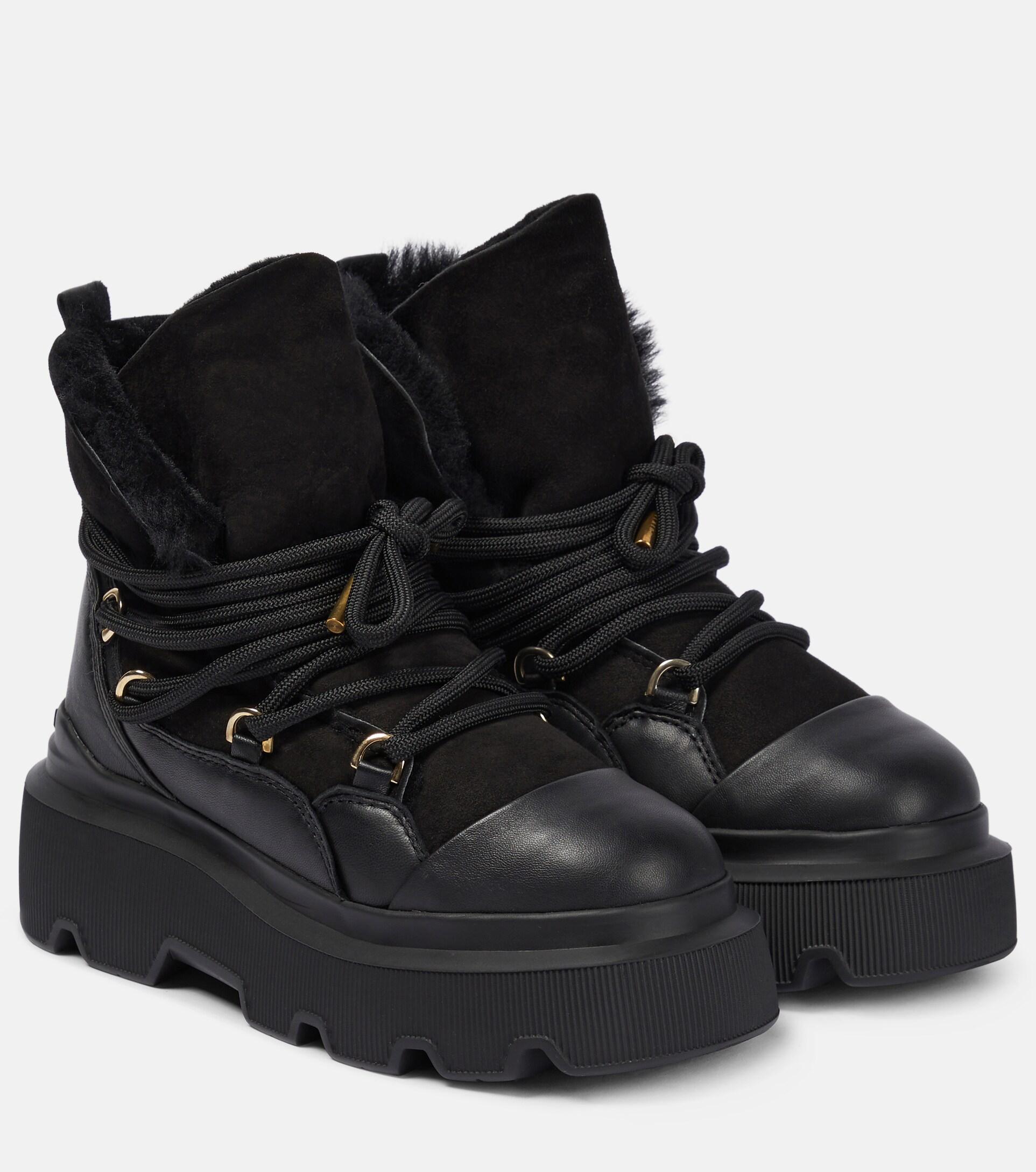 Inuikii Endurance Shearling-lined Boots in Black | Lyst