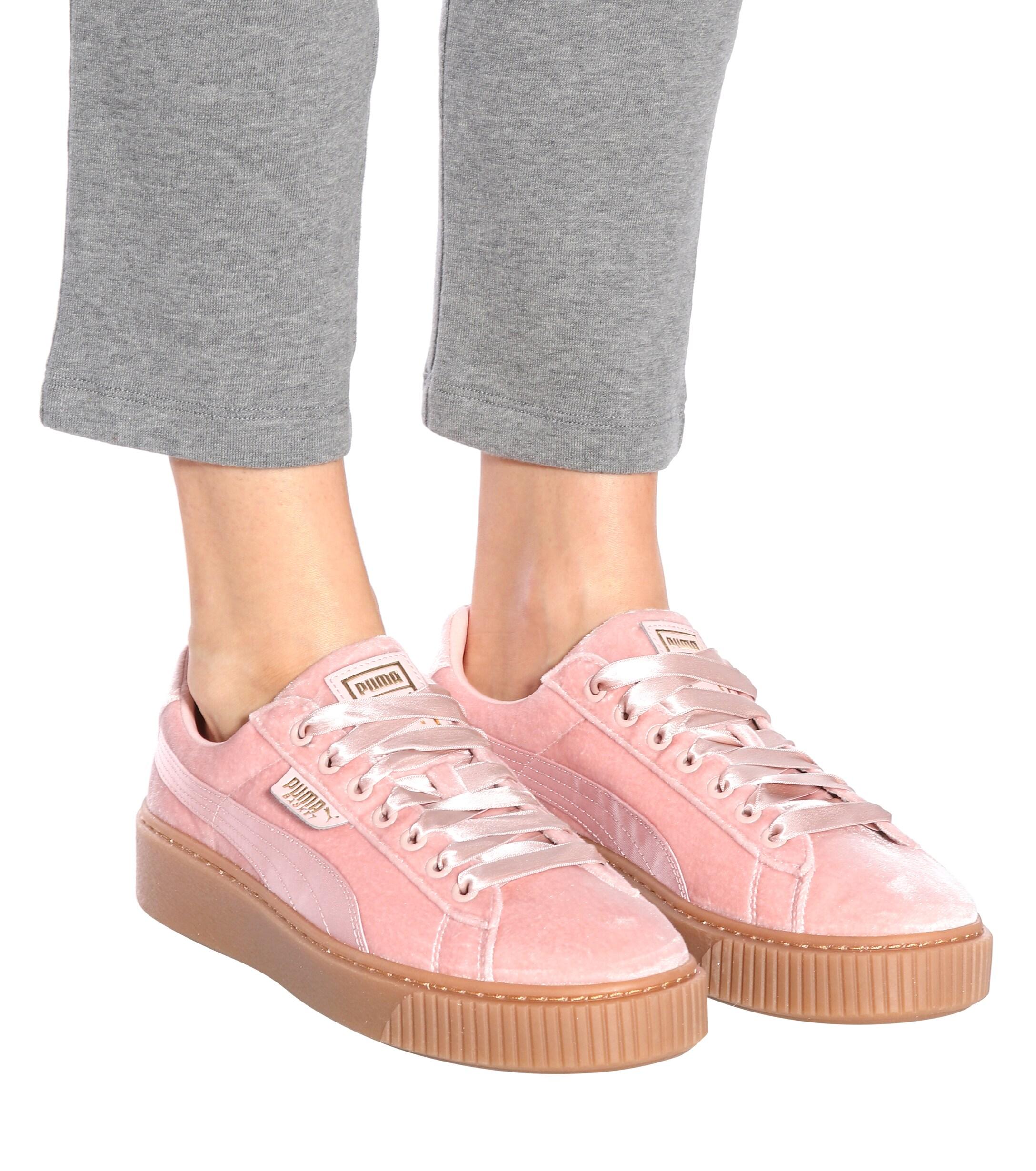 puma plateforme velour
