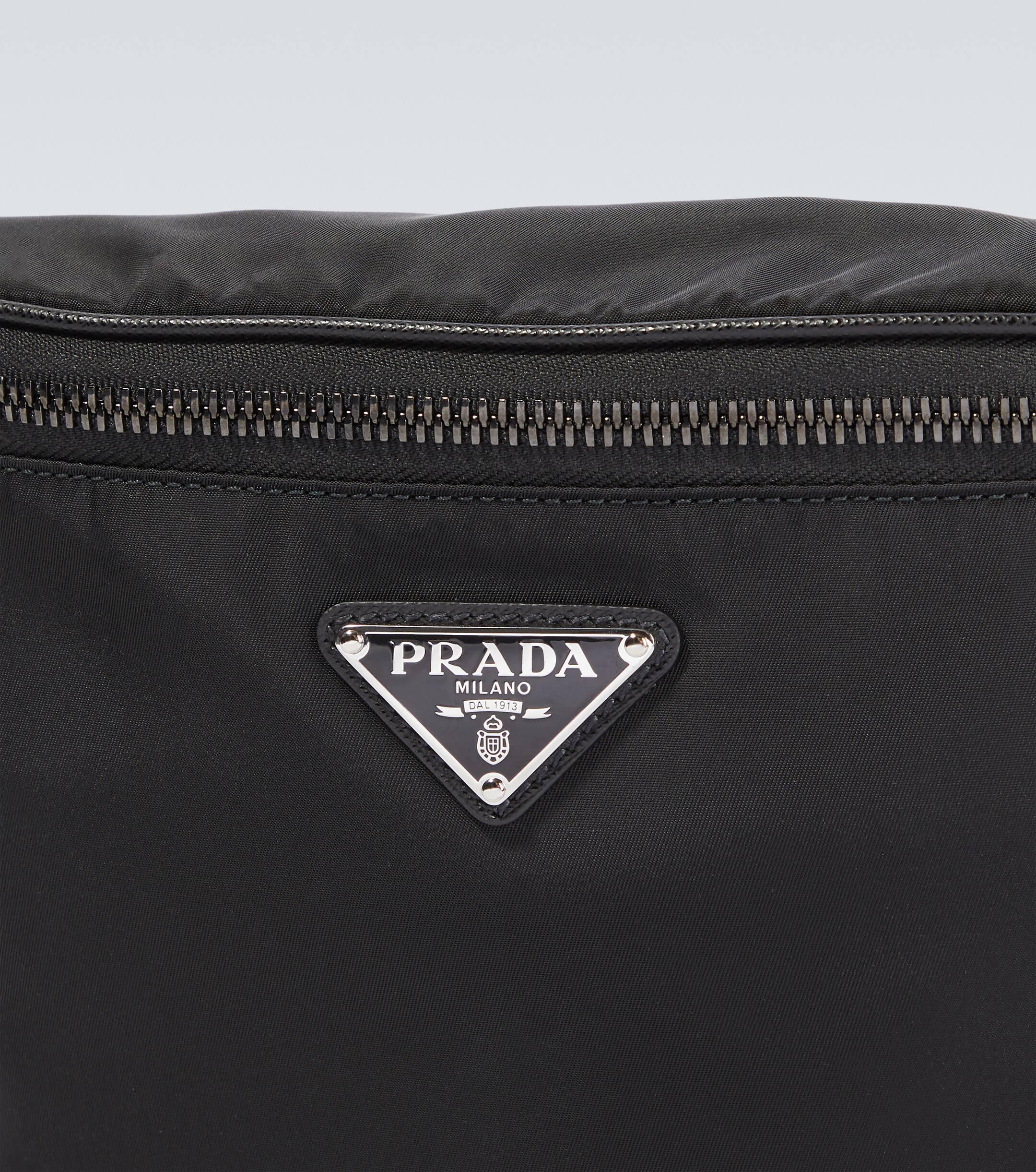 Prada logo plaque belt bag sales