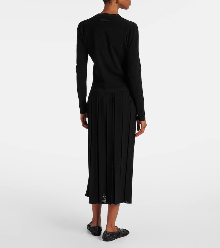 【送料&関税込】Tory Burch Black Viscose Blend Cardigan Tory Burch Black Viscose Blend Cardigan | Lyst