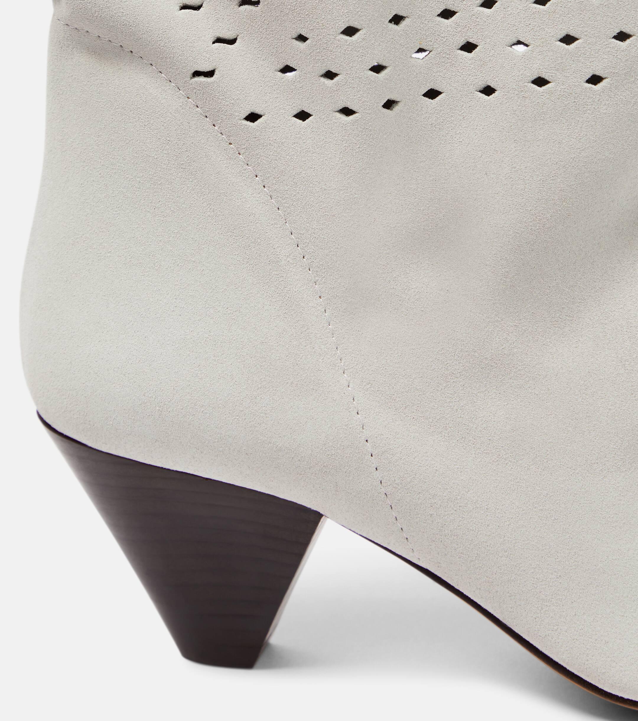 Isabel Marant Reachi Suede Ankle Boots in White Lyst Australia