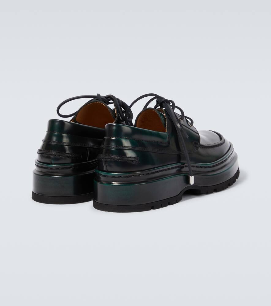 Jacquemus Les Bateau Pavane Leather Derby Shoes in Black for Men