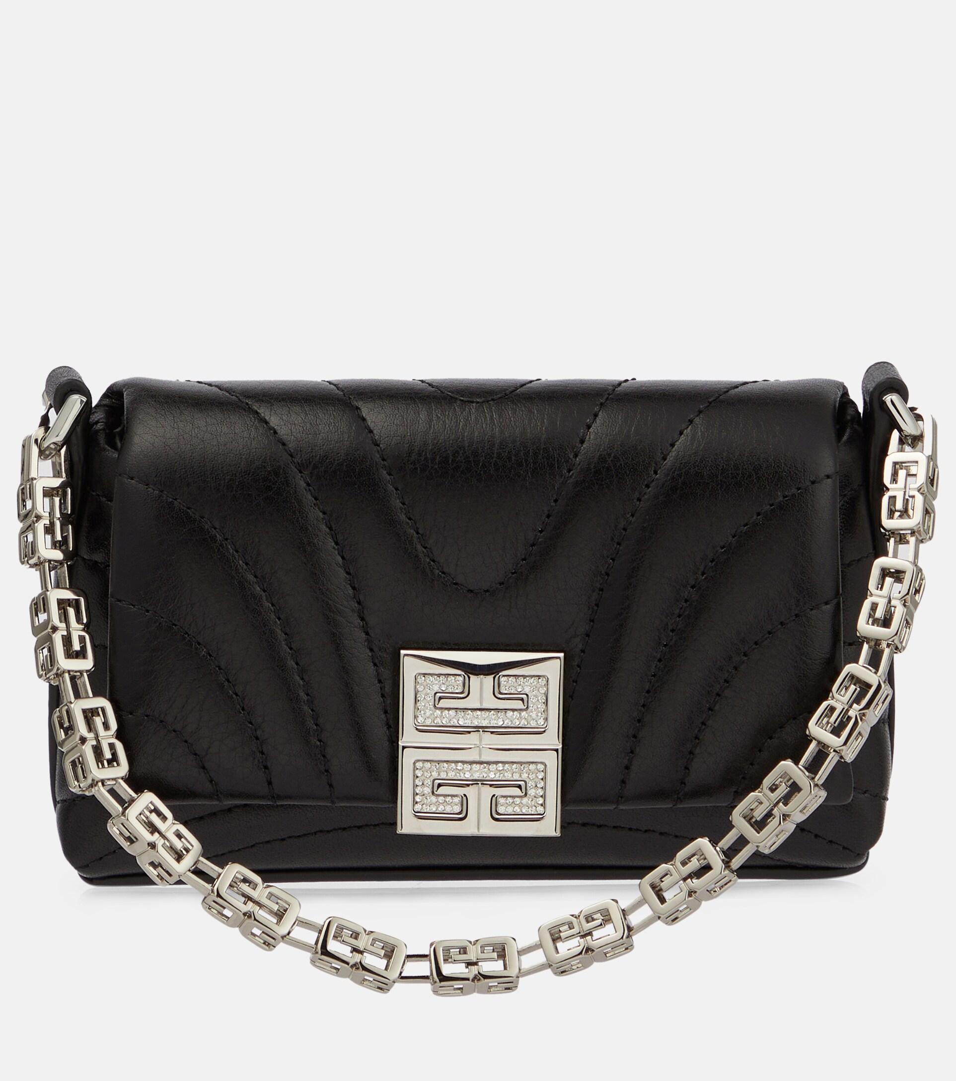 Givenchy Micro 4g Quilted Leather Shoulder Bag in Black Lyst