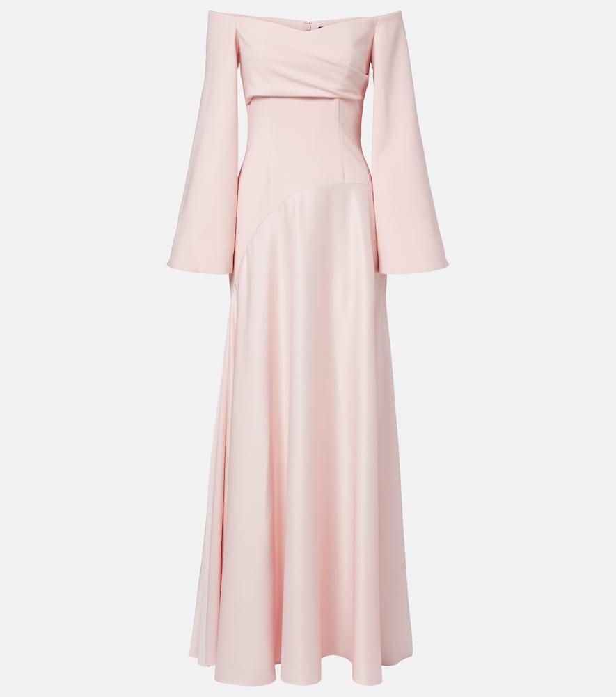 open lace back dress The Kinsley Maxi Dress in Hot Pink & Black – Solace London