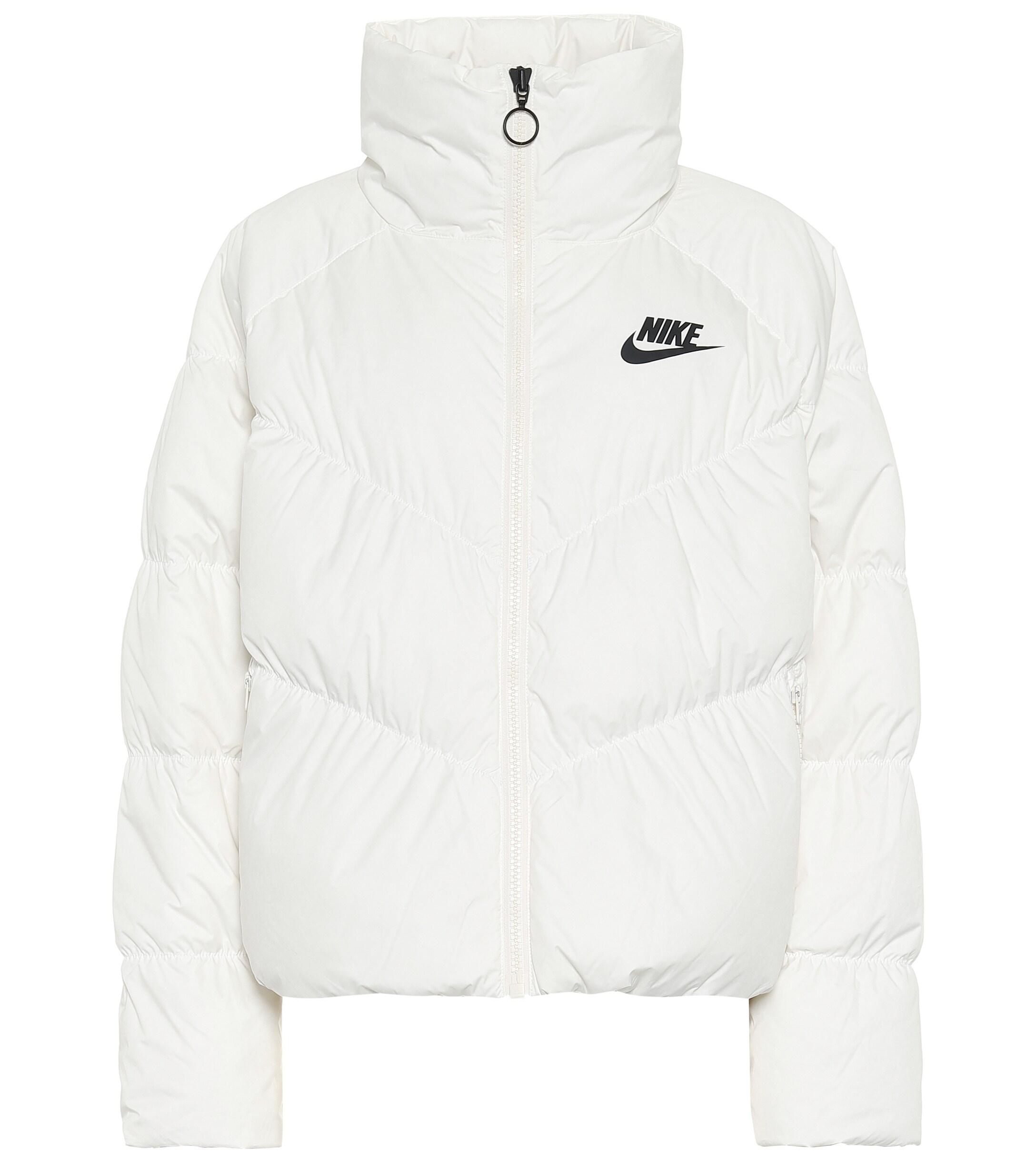 Nike Down Jacket in White - Lyst