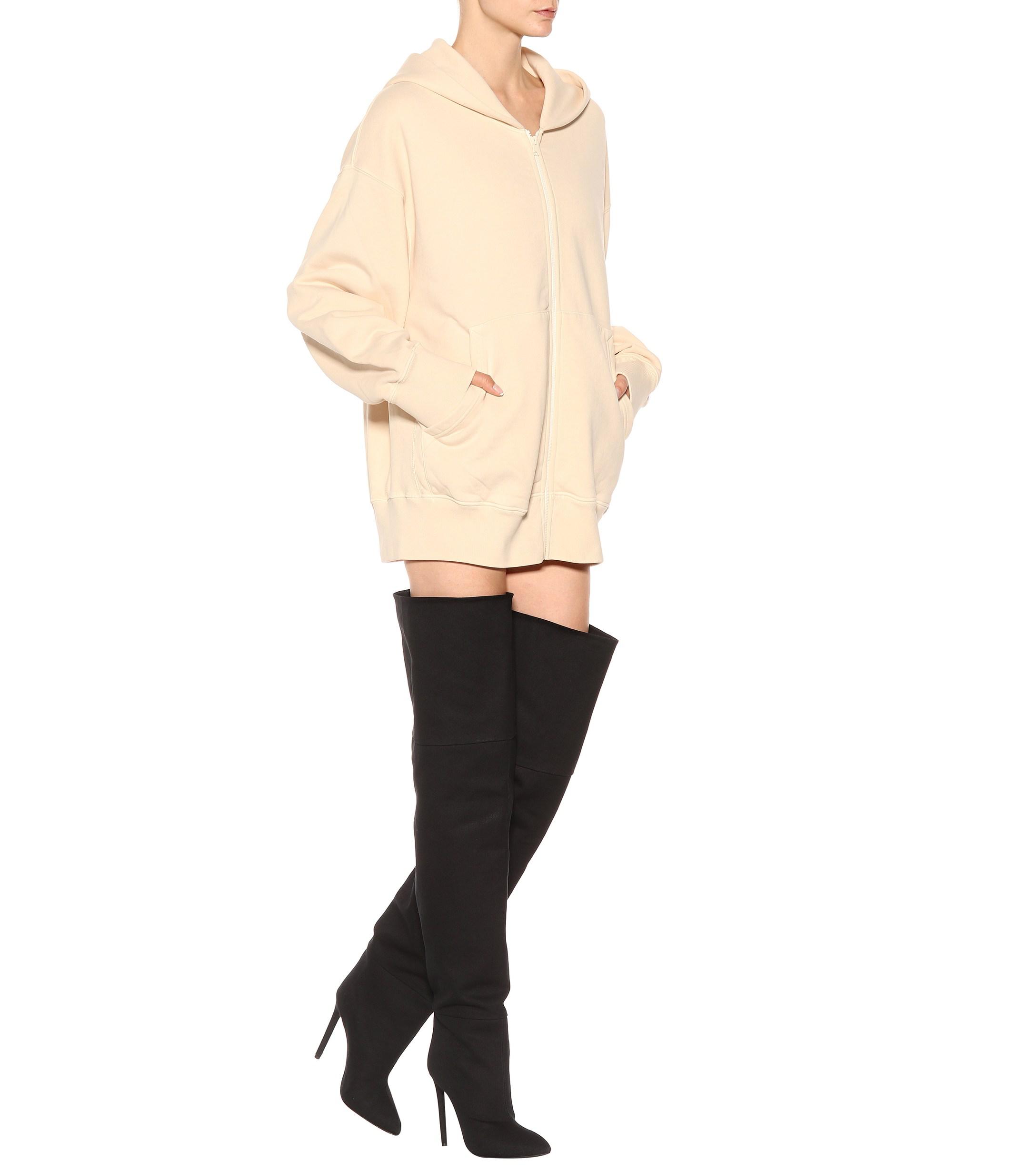yeezy over the knee boots