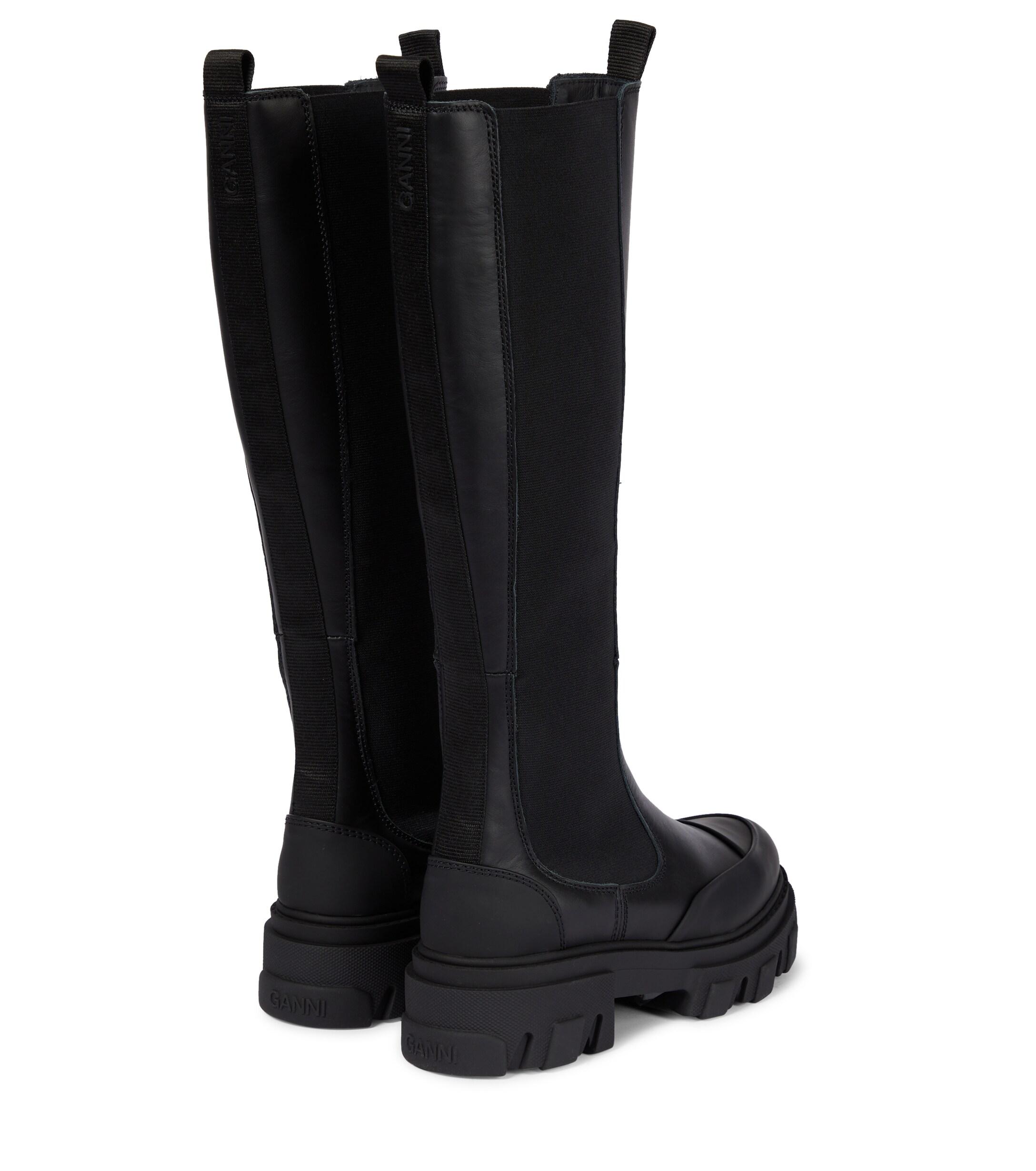 ganni knee high boots