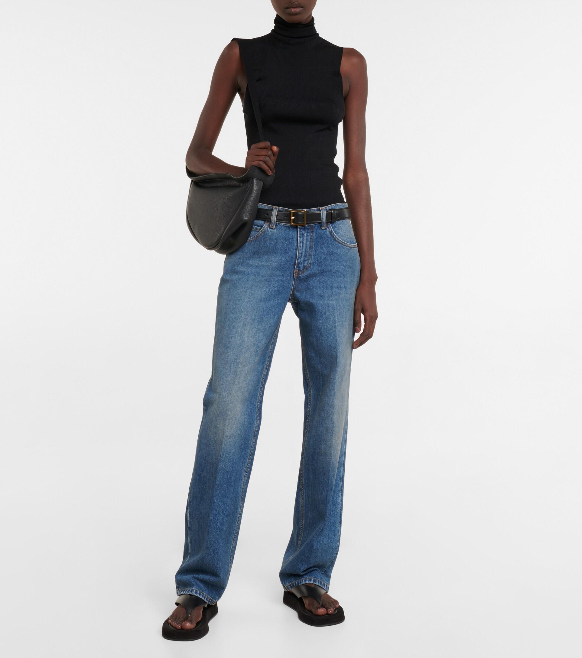 The Row Carlyl Low-rise Straight Jeans in Blue | Lyst