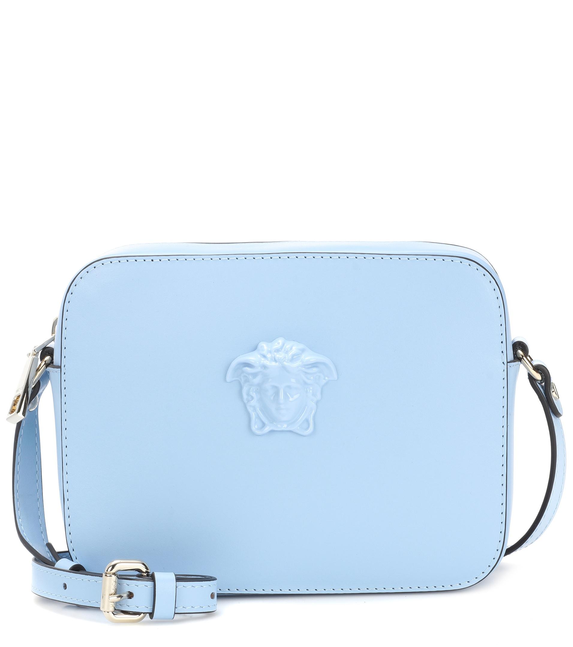 blue versace purse