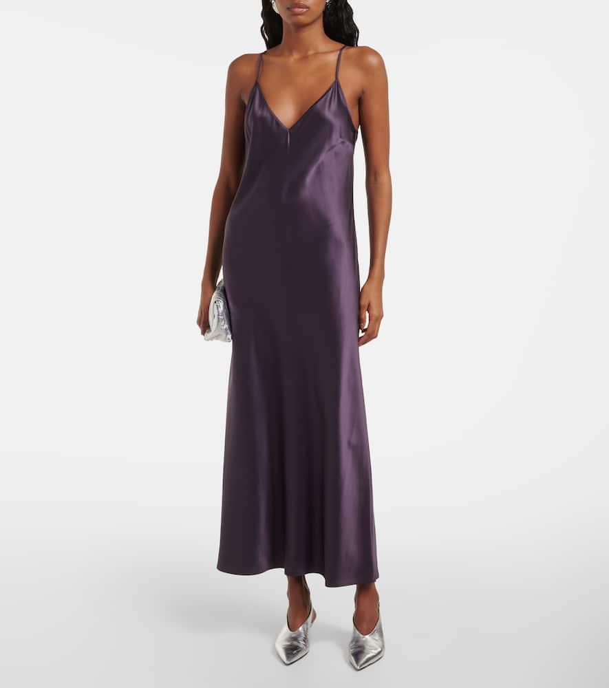 JOSEPH Clea Silk Satin Slip Dress in Purple Lyst UK