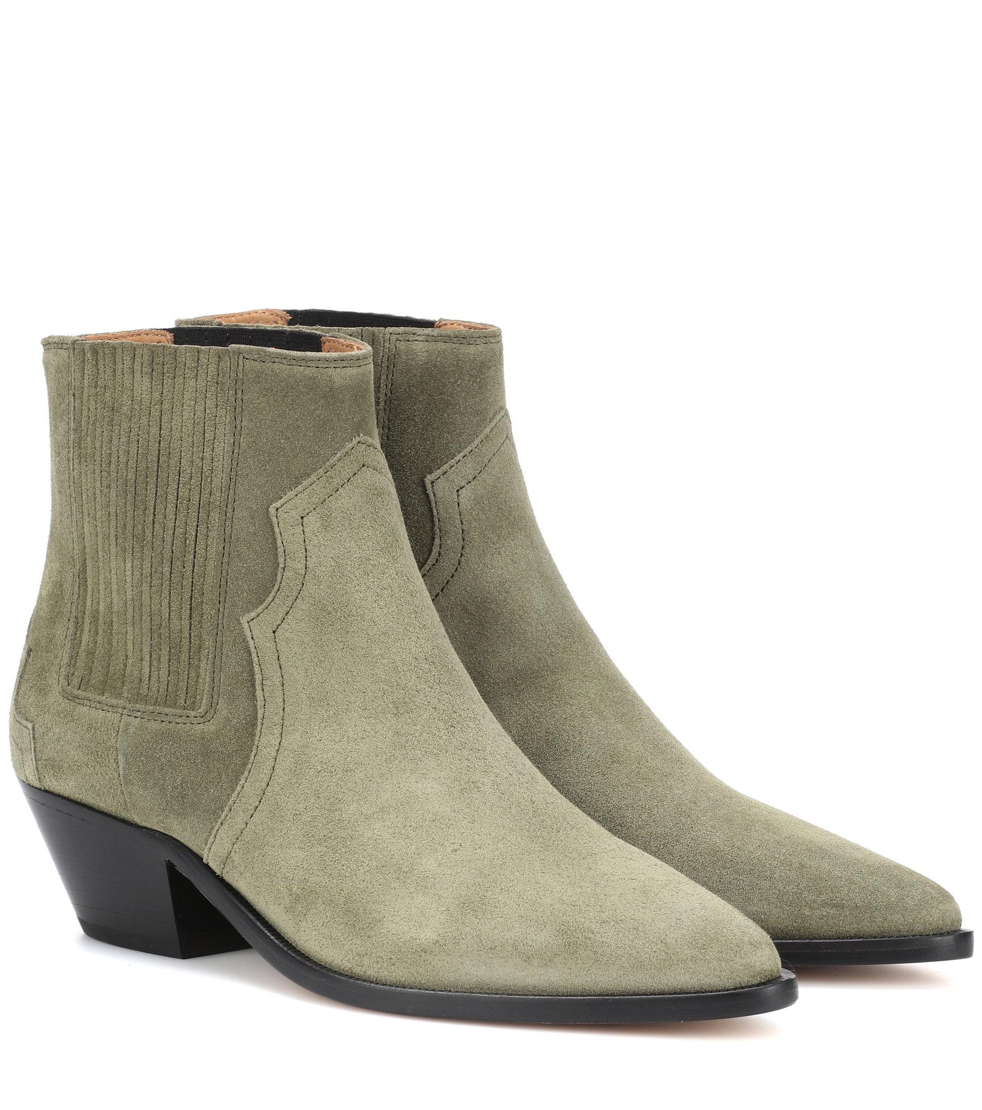 isabel marant derlyn suede ankle boots