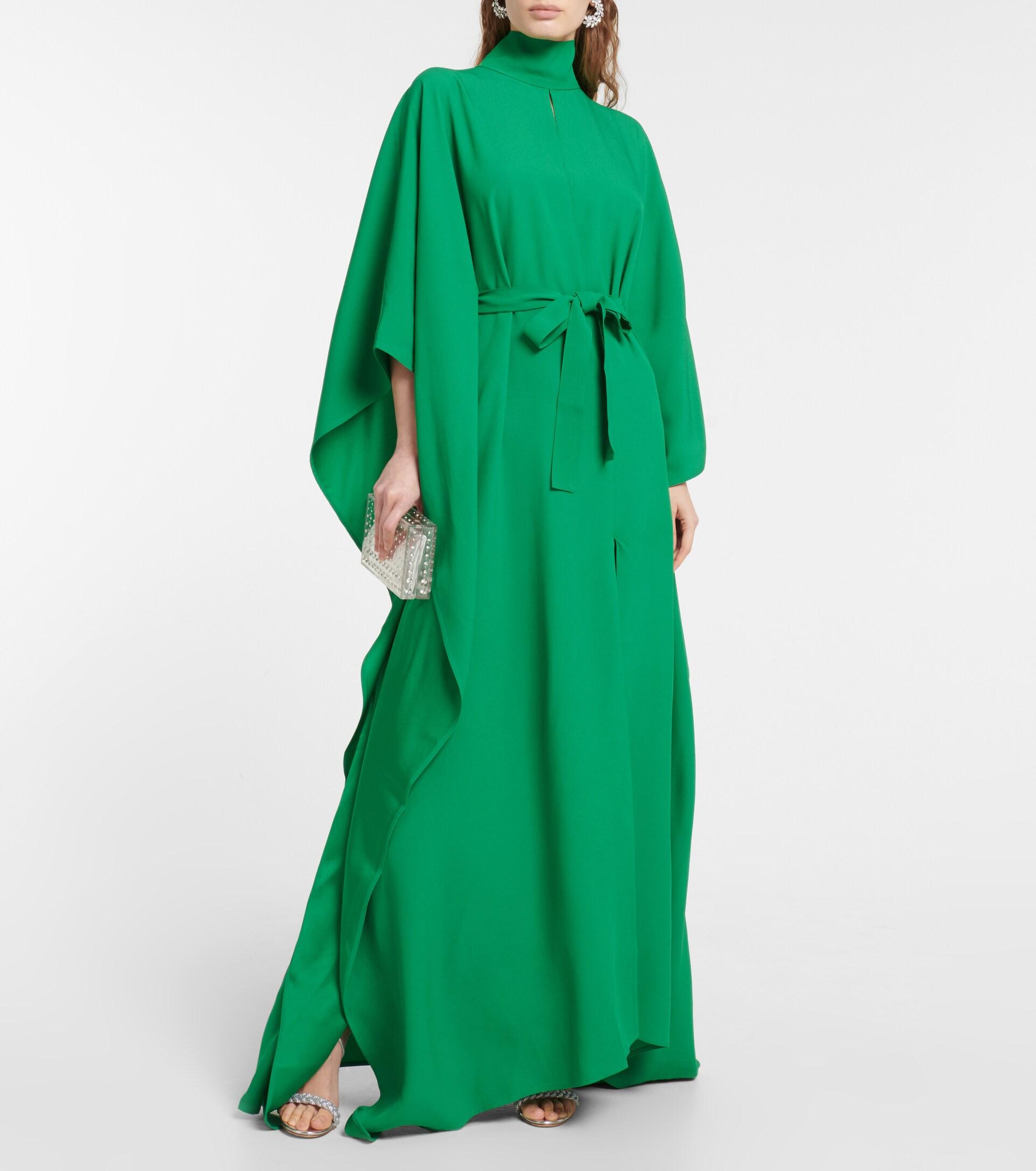Buy CLYMAA Women's Cotton Midi Length Kaftan (KSCM2124006GM) Green at