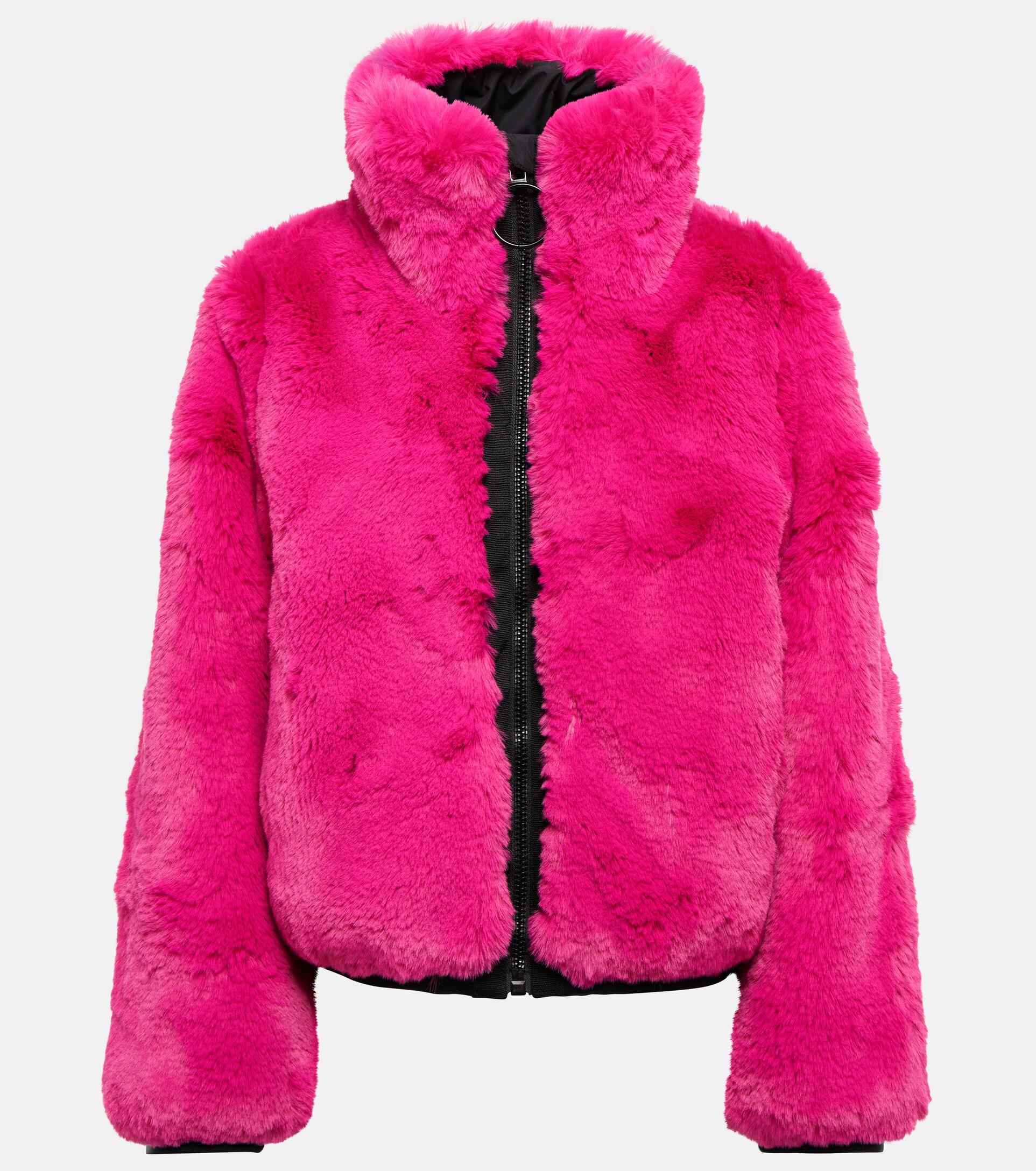 Goldbergh Victoria Faux Fur Jacket in Pink | Lyst